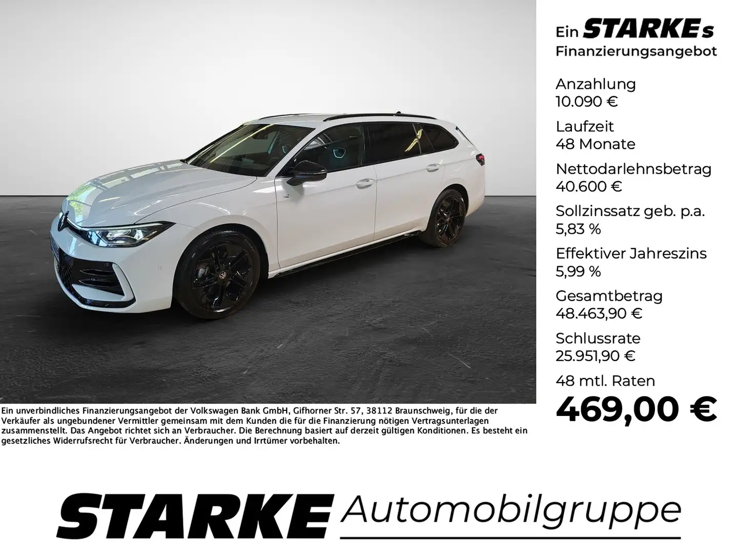 Volkswagen Passat Variant 2.0 TDI DSG R-line Wit - 1