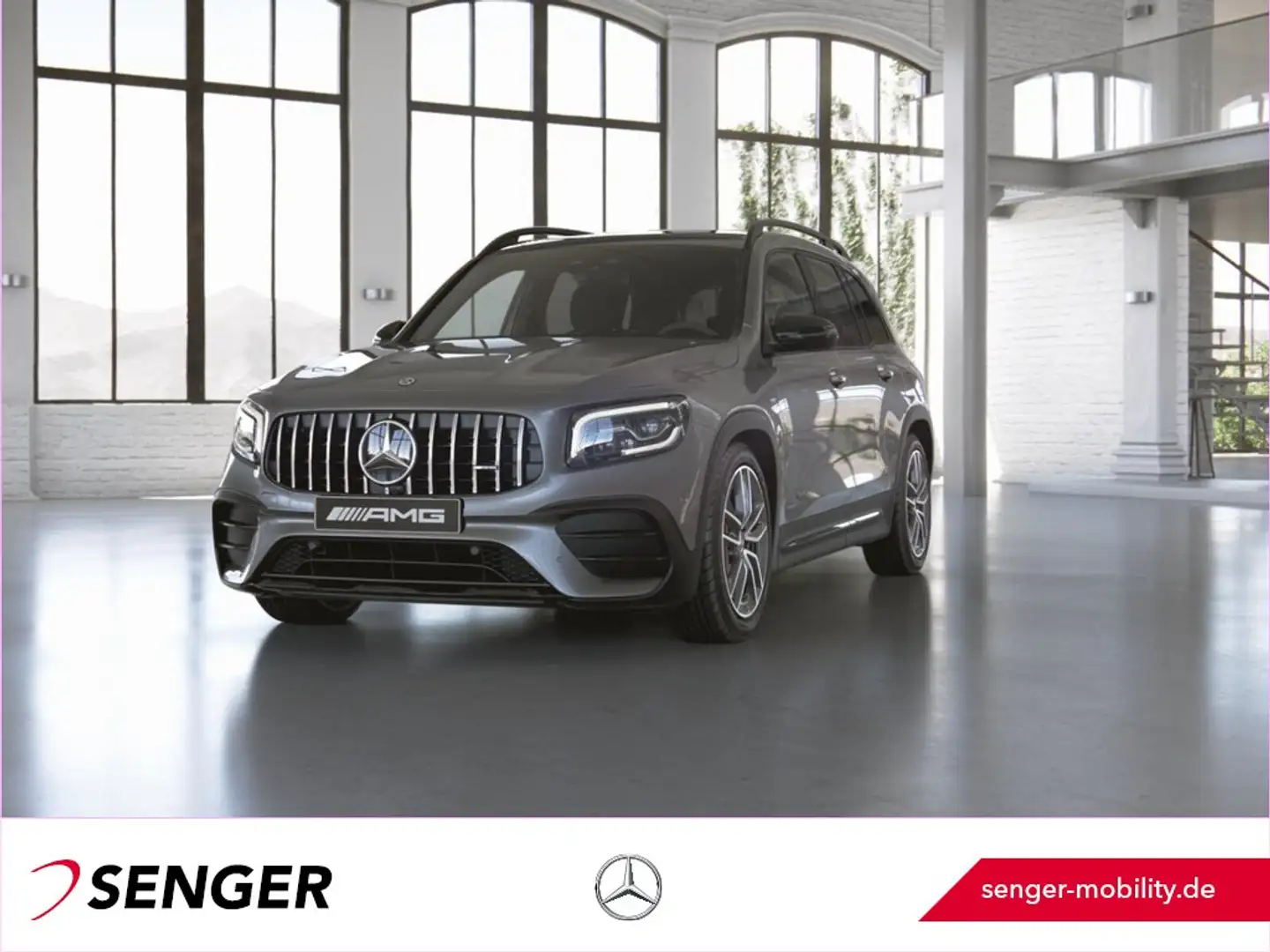 Mercedes-Benz GLB 35 AMG 4M Night Panorama Towinkel 7-Sitzer Gris - 1