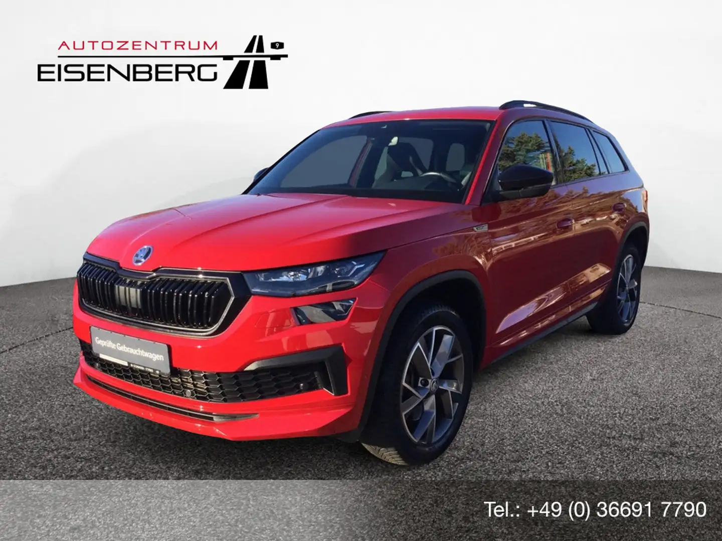 Skoda Kodiaq 2.0 TSI Sportline 4x4 AHK MATRIX-LED Rot - 1