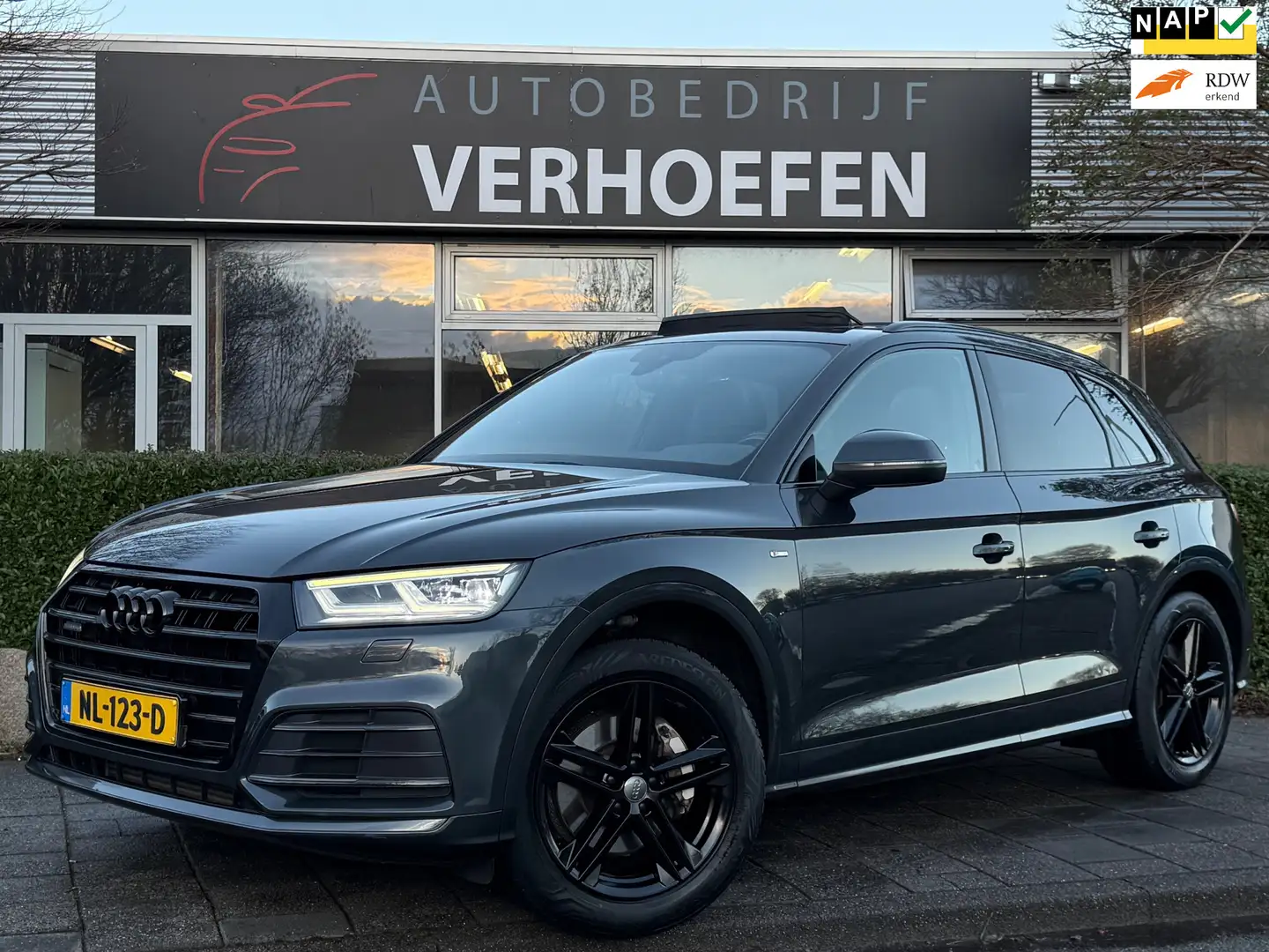 Audi Q5 2.0 TFSI QUATTRO Sport Pro Line S - PANORAMADAK - Grijs - 1