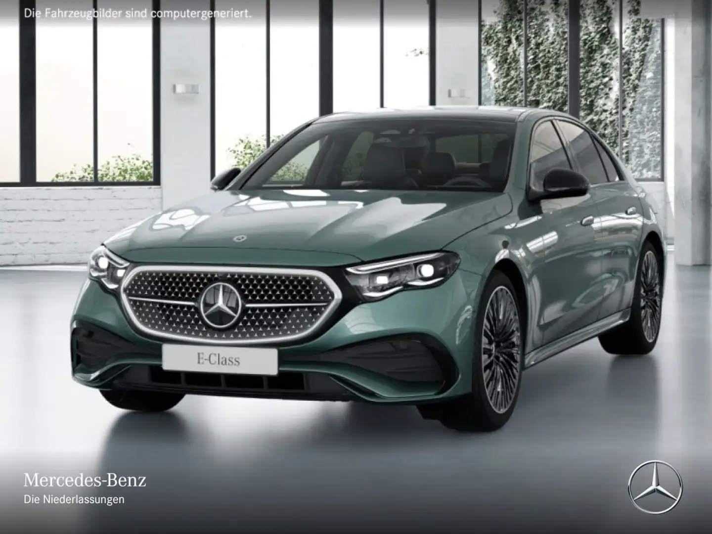 Mercedes-Benz E 300 e Hybrid AMG 360° Pano Burmester Distr. HUD Silber - 2