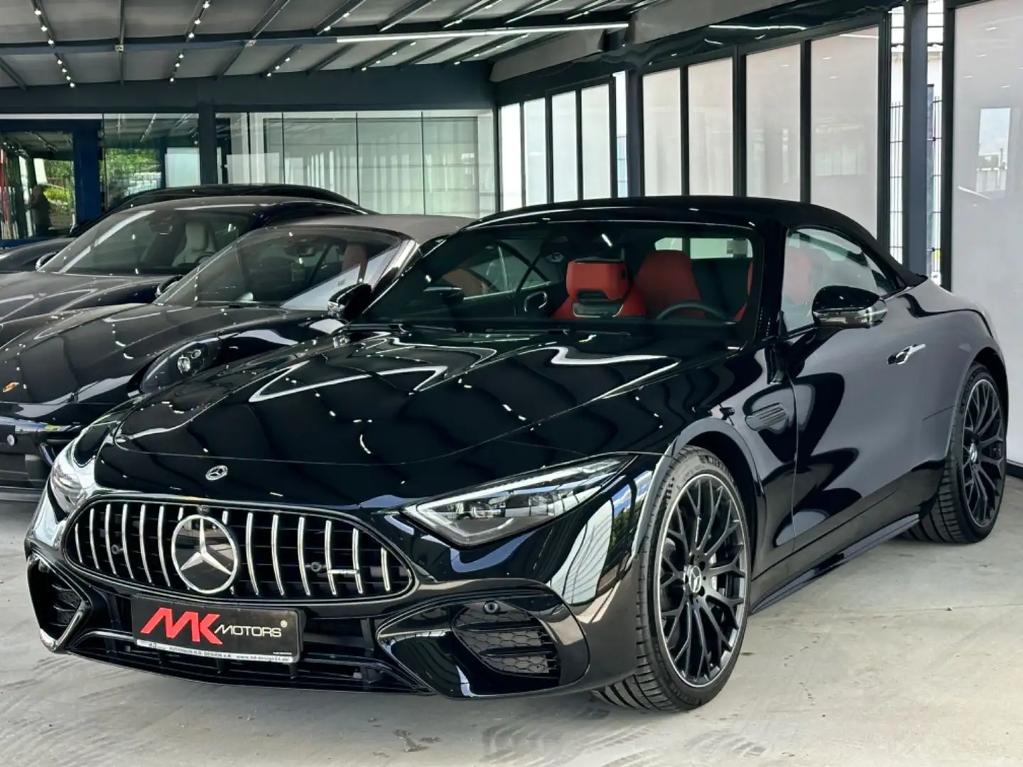 Mercedes-Benz SL 43 AMG LEDER ROT Negru - 1