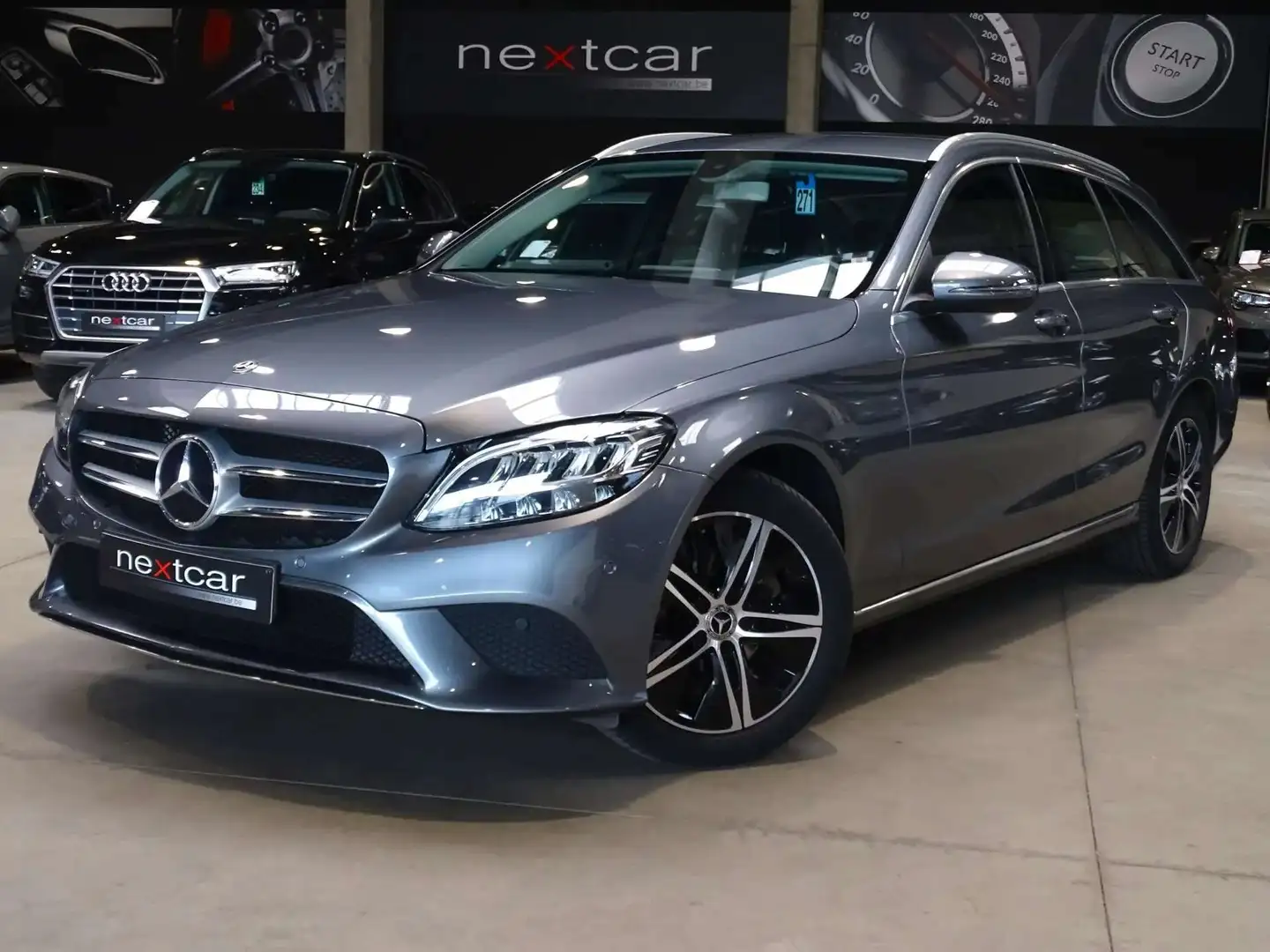 Mercedes-Benz C 180 Break 9GTRONIC Facelift FULL LED-CUIR-PARKTRONIC Gris - 1