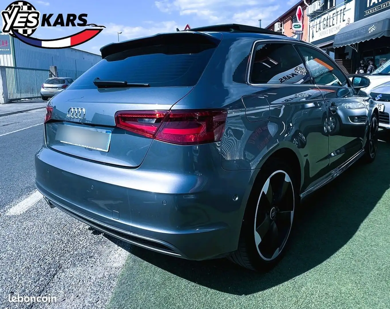 Audi A3 2.0 TDI 184ch FAP S line quattro tronic 6 Grau - 2