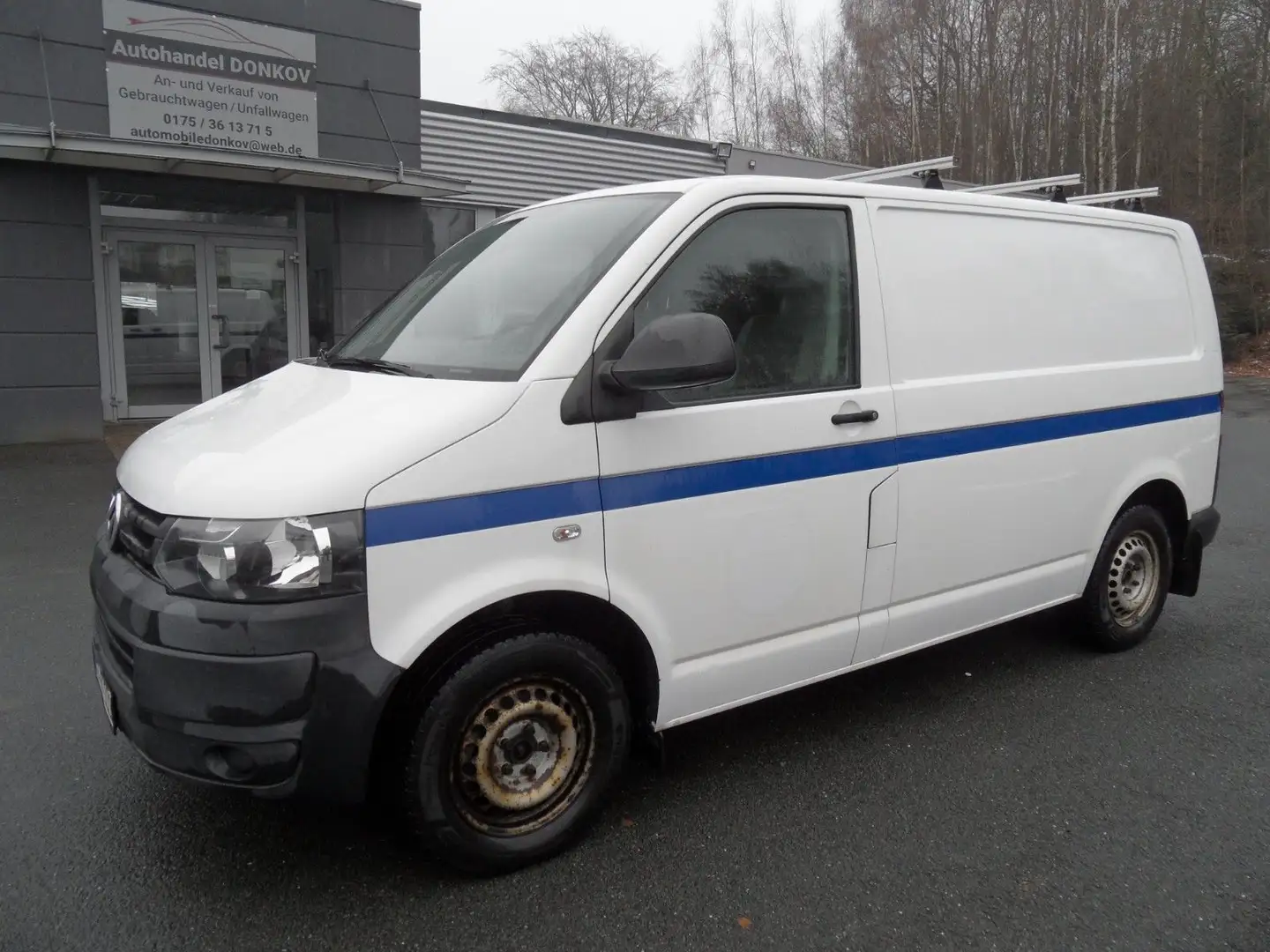 Volkswagen T5 Transporter Kasten-Kombi Kasten Weiß - 1