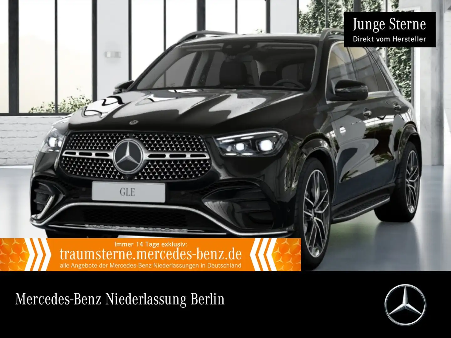 Mercedes-Benz GLE 450 d 4M AMG+PANO+360+AHK+MULTIBEAM+22"+SPUR Schwarz - 1