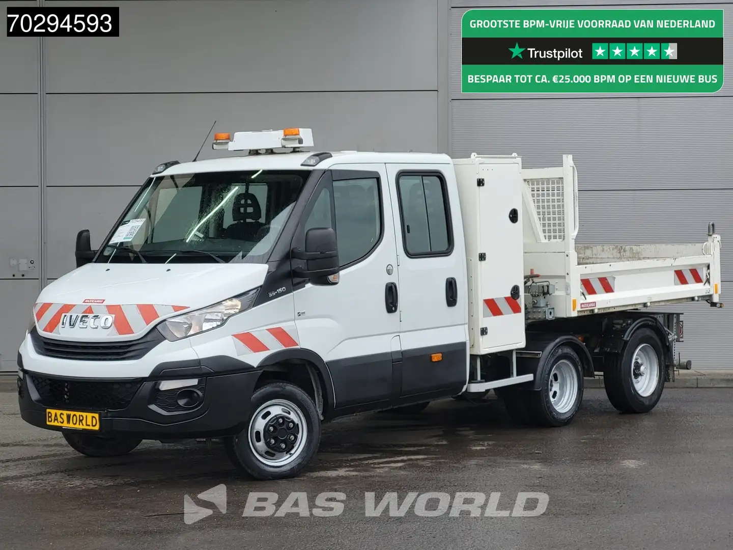Iveco Daily 35C15 3.0L Kipper met Kist Maxicargo Airco Cruise Blanc - 1