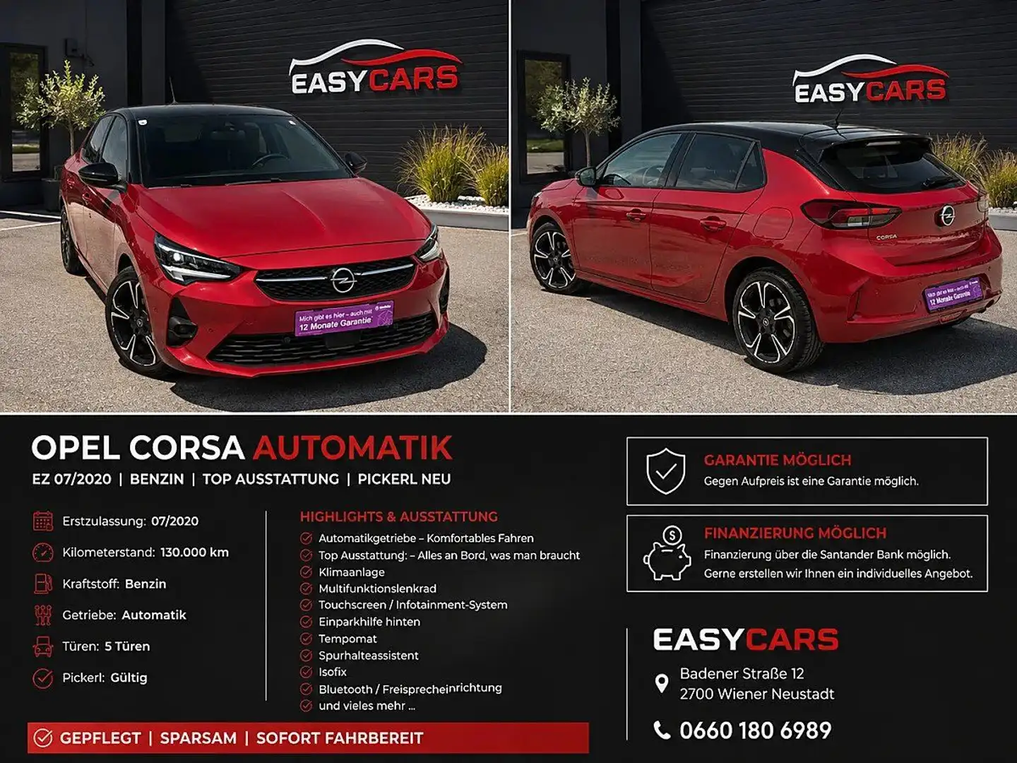 Opel Corsa 1.2 Turbo GS Line (EURO 6d) Rot - 1