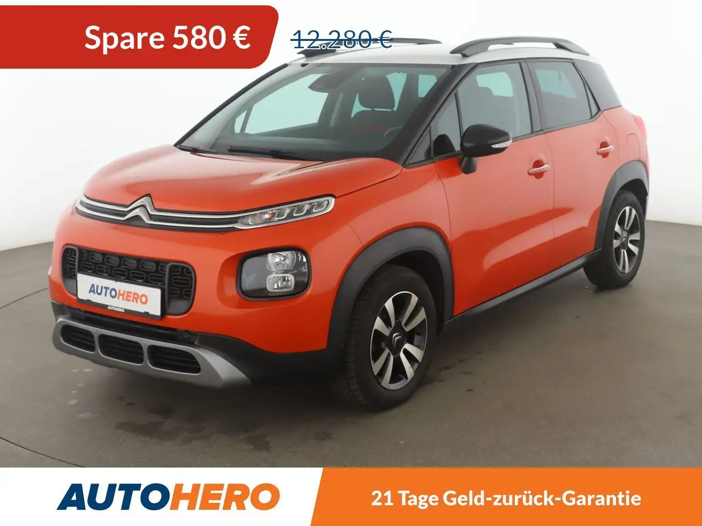 Citroen C3 Aircross 1.6 Blue-HDi Feel *NAVI*PDC*SHZ*ALU*KLIMA* Orange - 1