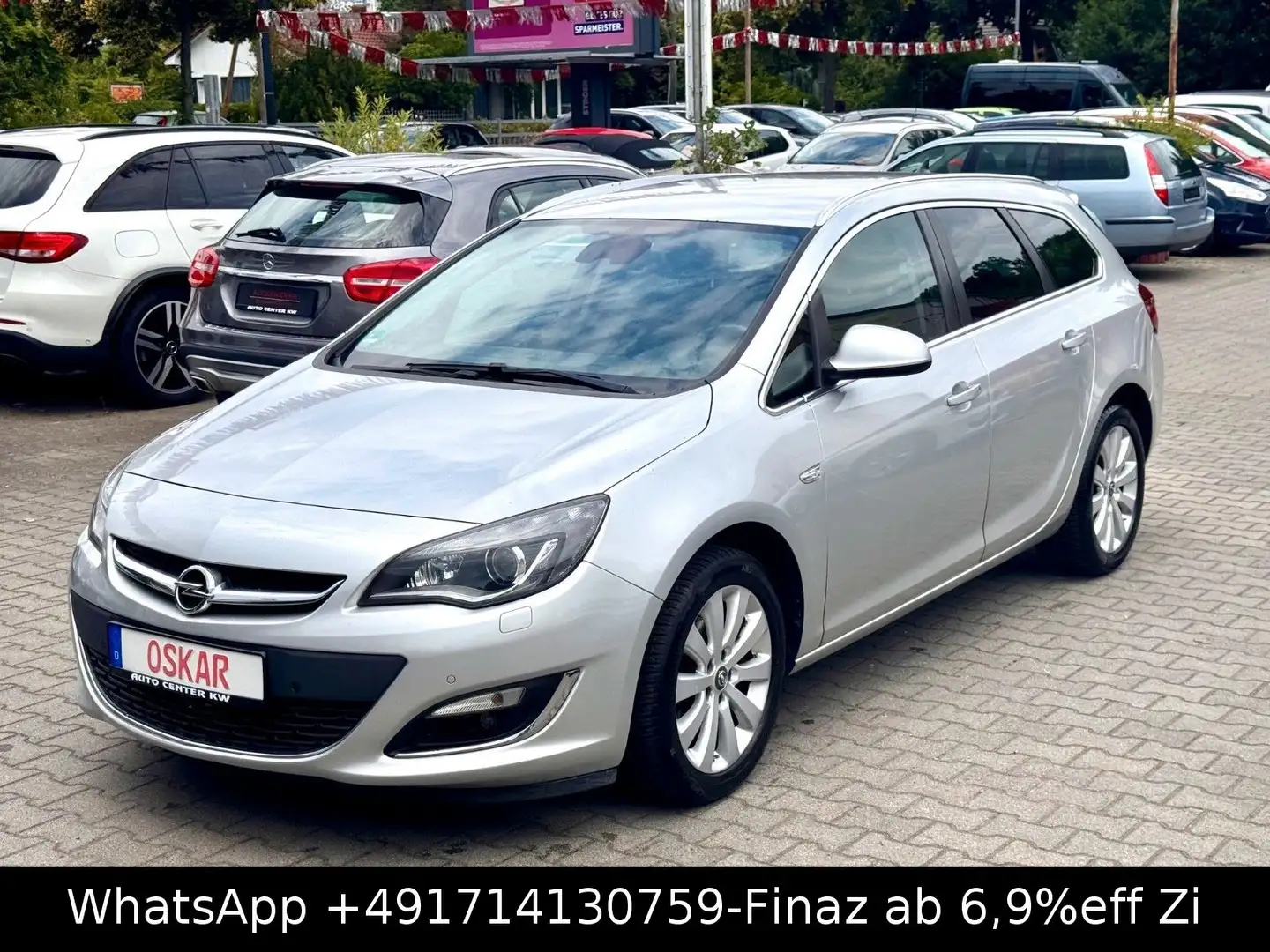 Opel Astra Sports Exklusiv-AUT-KLIM-SHZ-AHK-XENON-SpH Silber - 1