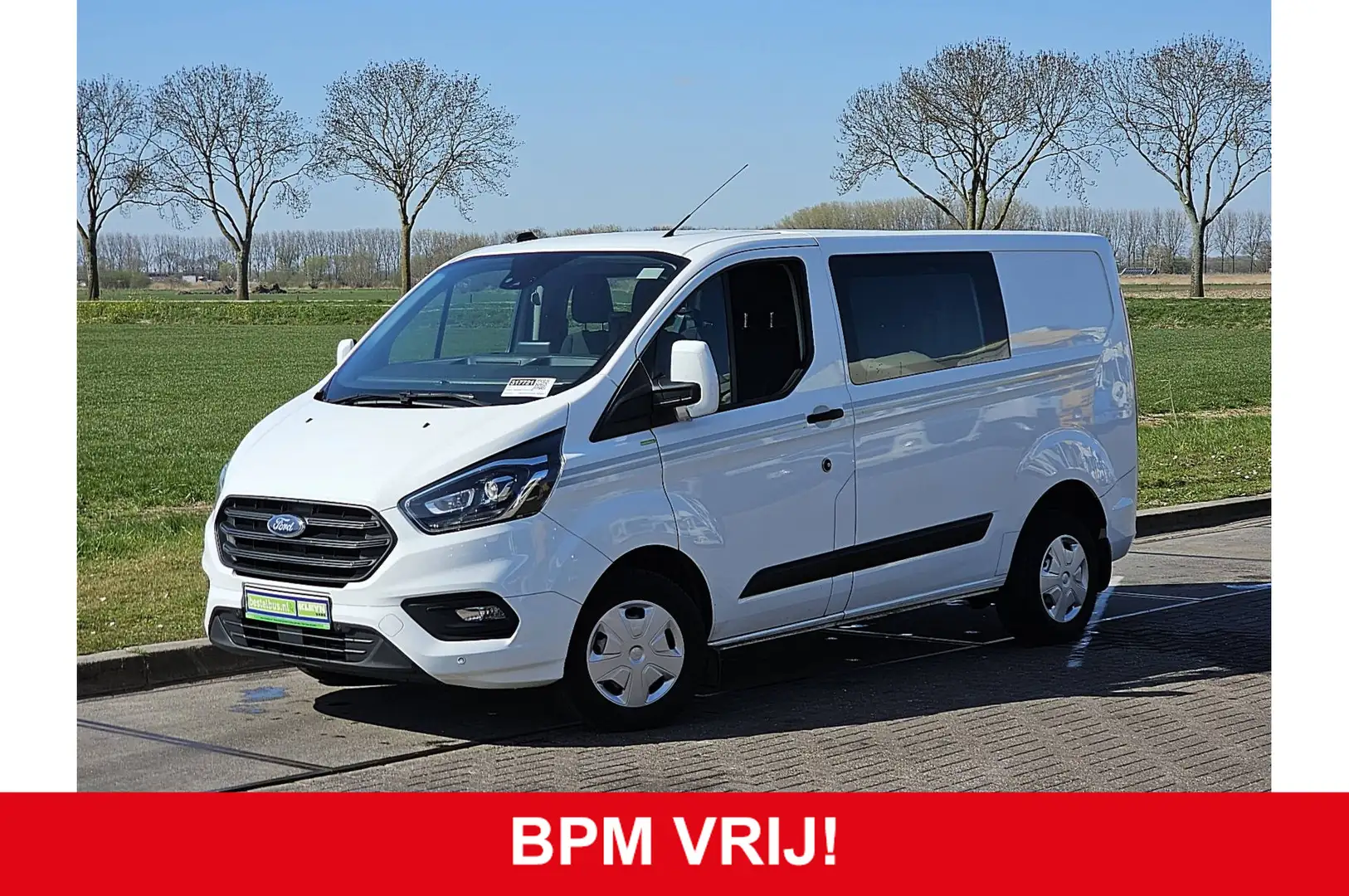 Ford Transit Custom 2.0 TDCI L1H1 Dubbelcabine Airco Trekhaak Deuren N Wit - 1