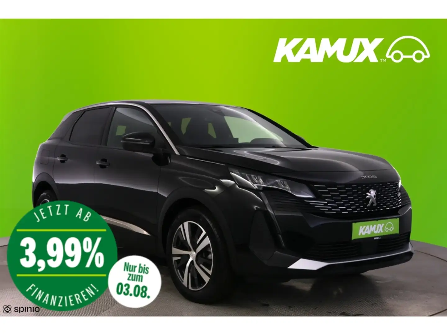 Peugeot 3008 1.2Puretech Aut.Allure Pack+LED+NAVI+KAMERA Negro - 1