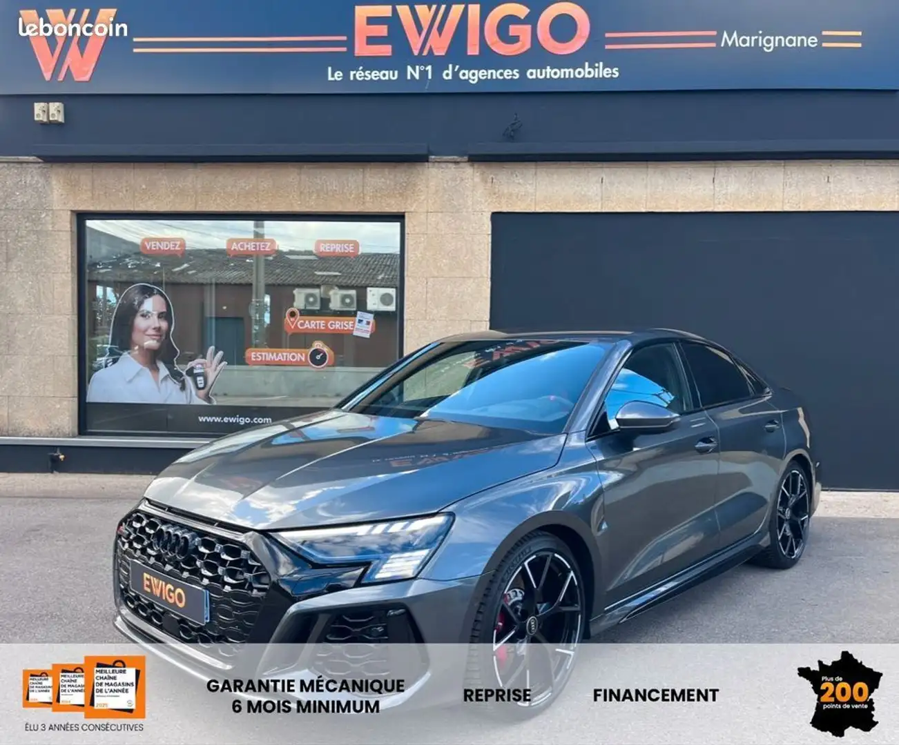 Audi RS3 2.5 tfsi 400ch quattro s-tronic bva Gris - 1