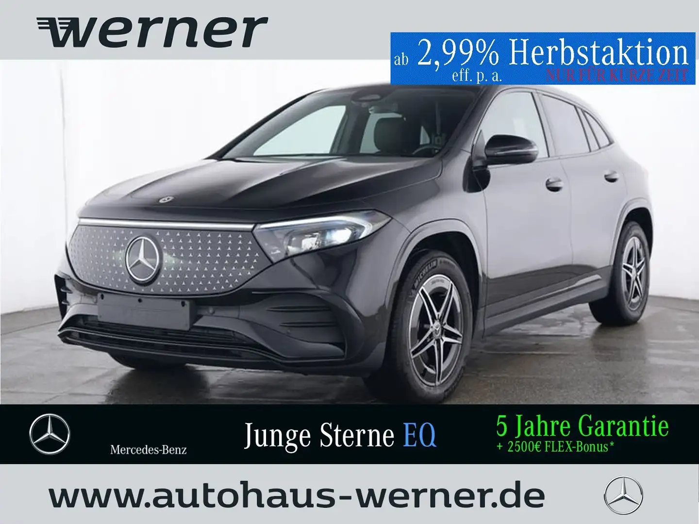 Mercedes-Benz EQA 300 4M AMG-ADVAN NIGHT SOUND AHK KAMERA WDGS Чёрный - 1