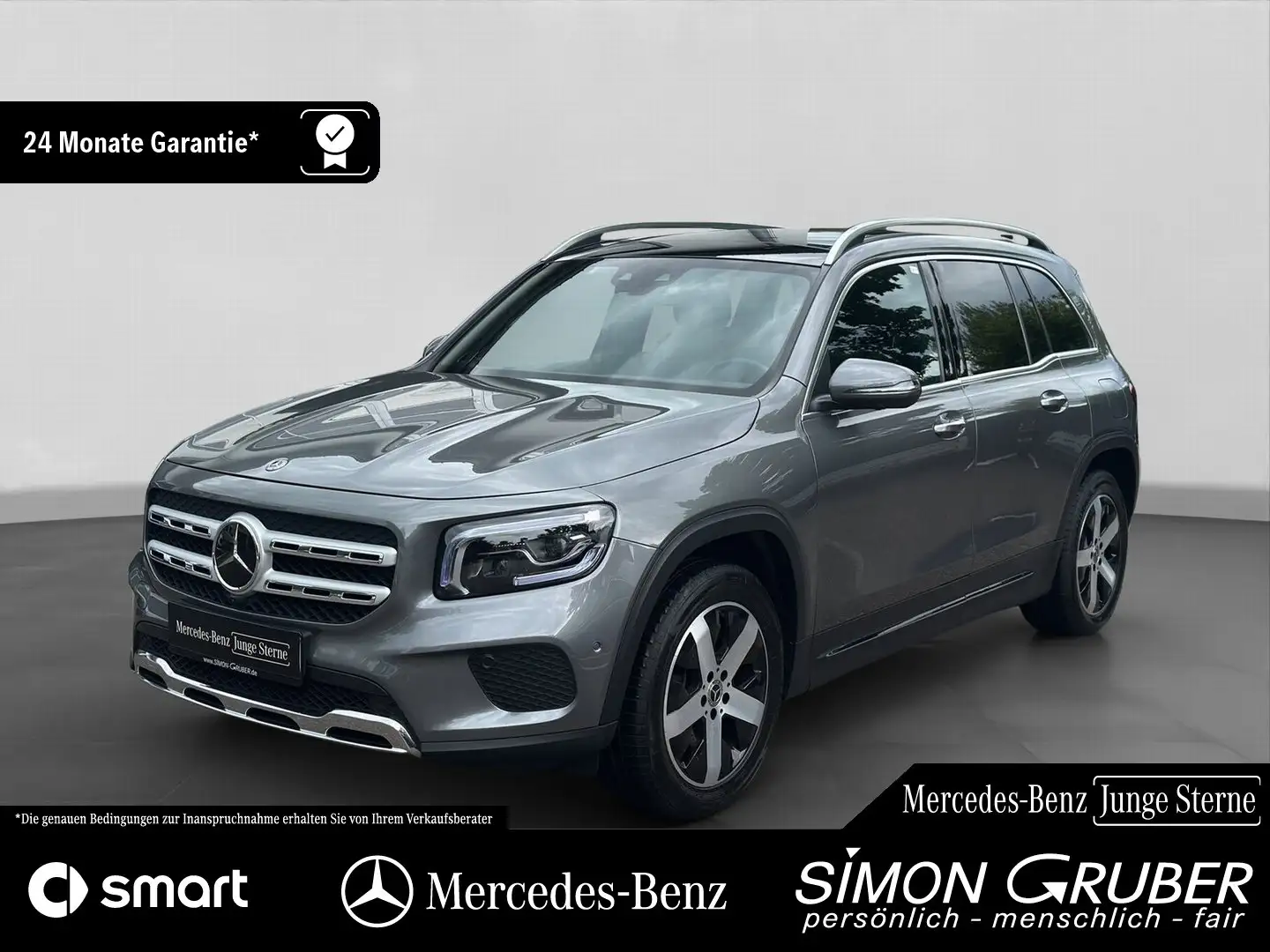 Mercedes-Benz GLB 220 d 4M Prog Pano AHK HUD Burm 360 7-Sitzer Сірий - 1