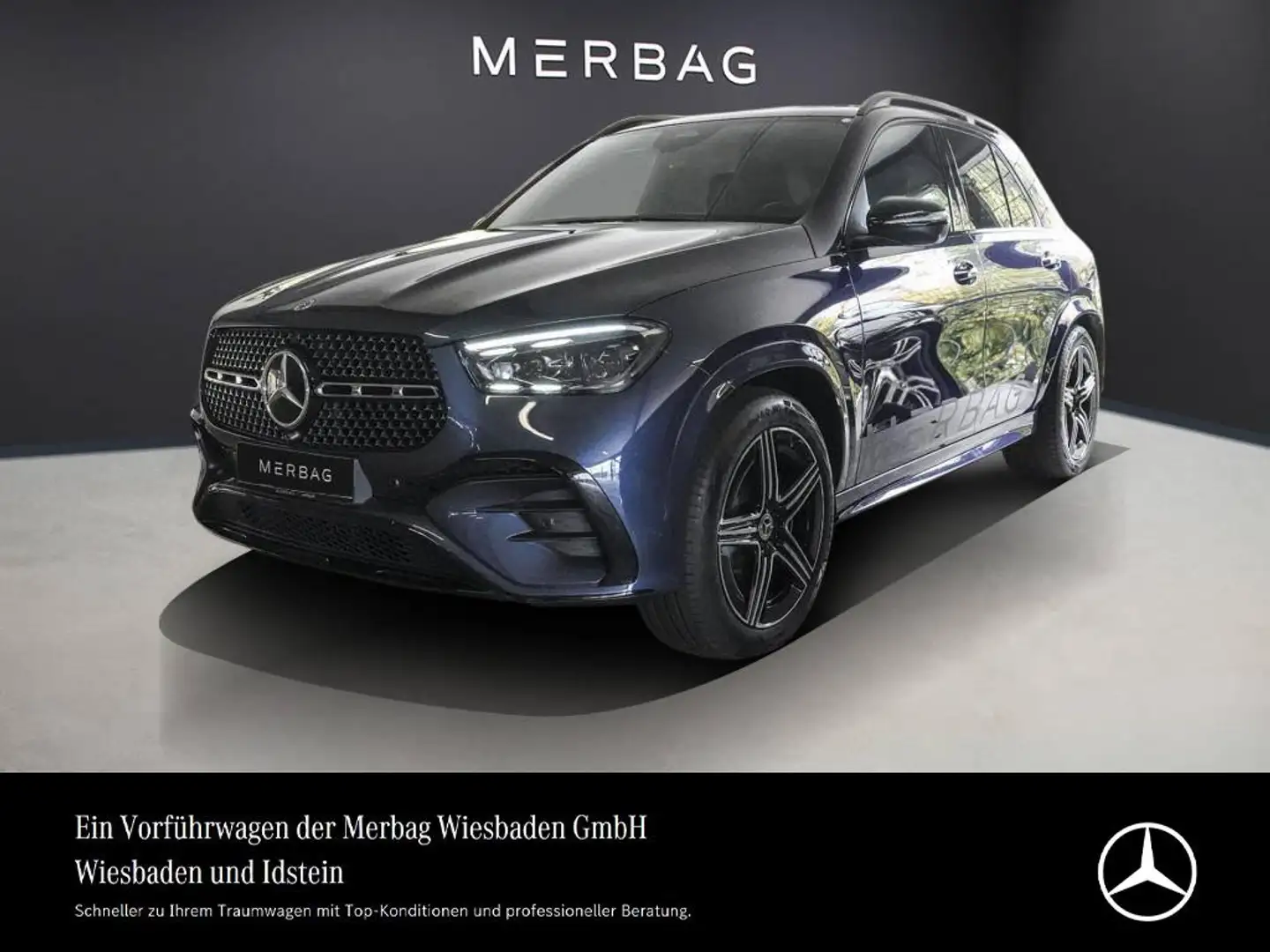 Mercedes-Benz GLE 400 e-AMG-NIGHT-DISTRONIC-PANO-AHK-UVP 110.800,- Blau - 1