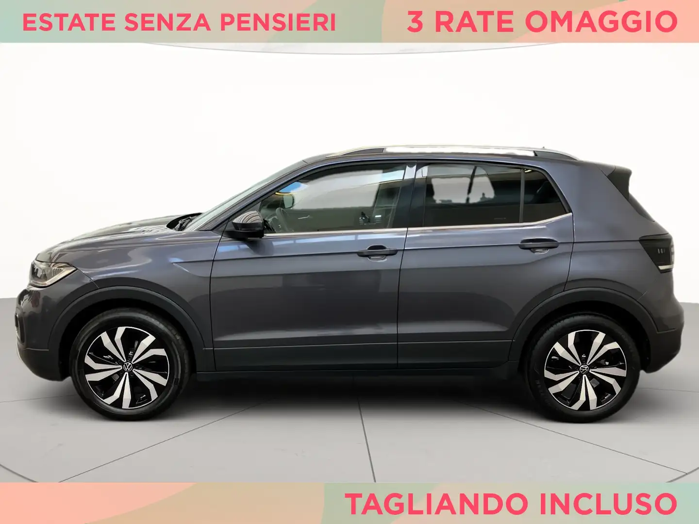 Volkswagen T-Cross 1.5 tsi advanced 150cv dsg Gris - 2