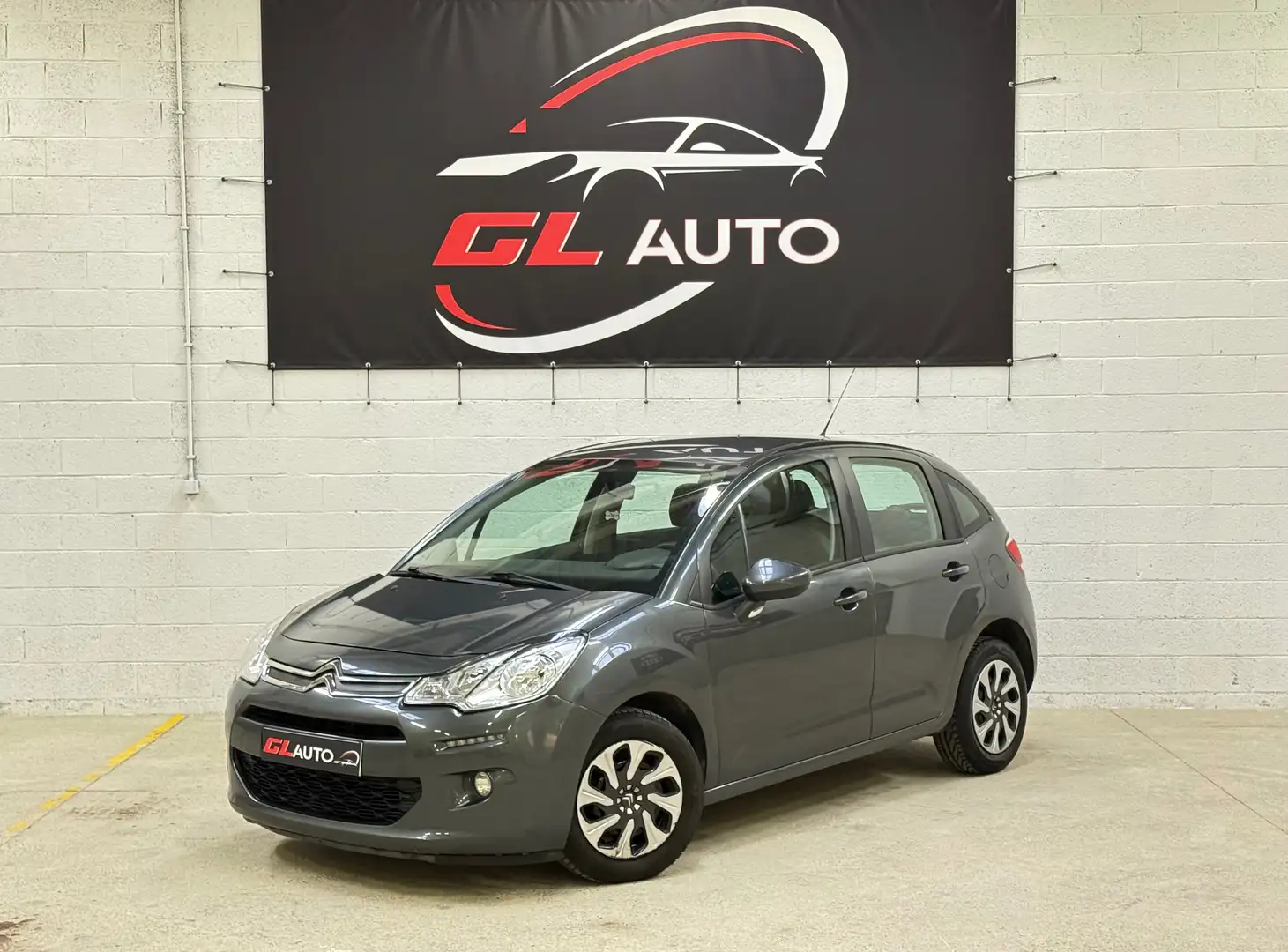 Citroen C3 1.2 BENZINE ** 127634 KM ** AIRCO ** EURO 6B ** Gris - 1
