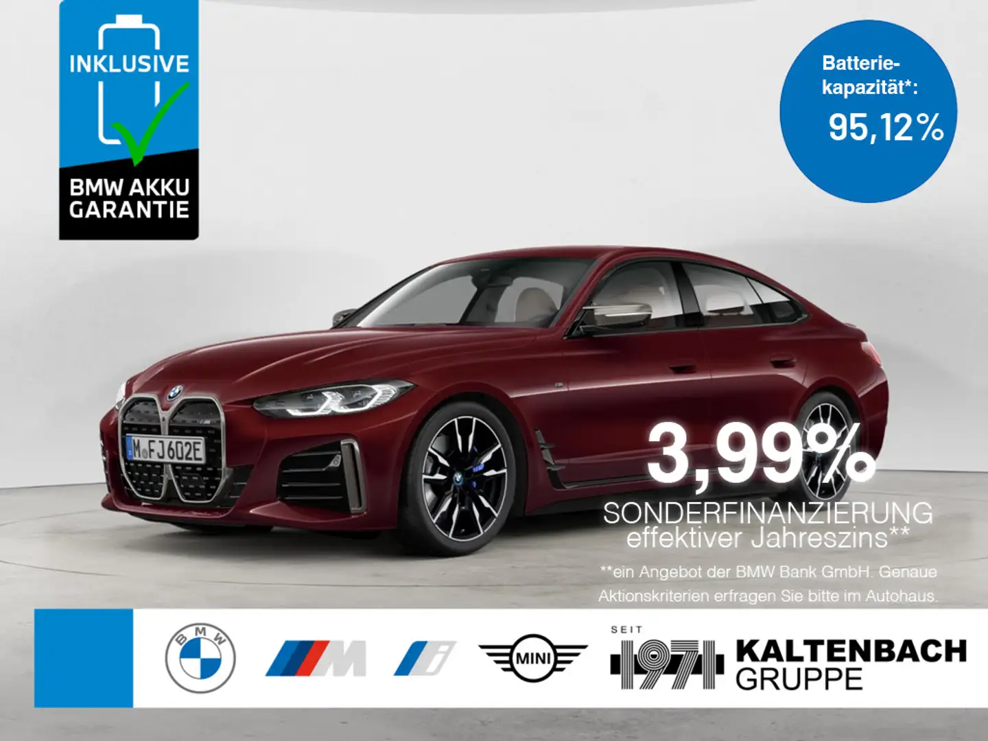 BMW i4 Gran Coupe M50 360° LASER LED ACC NAVI H/K Rouge - 1