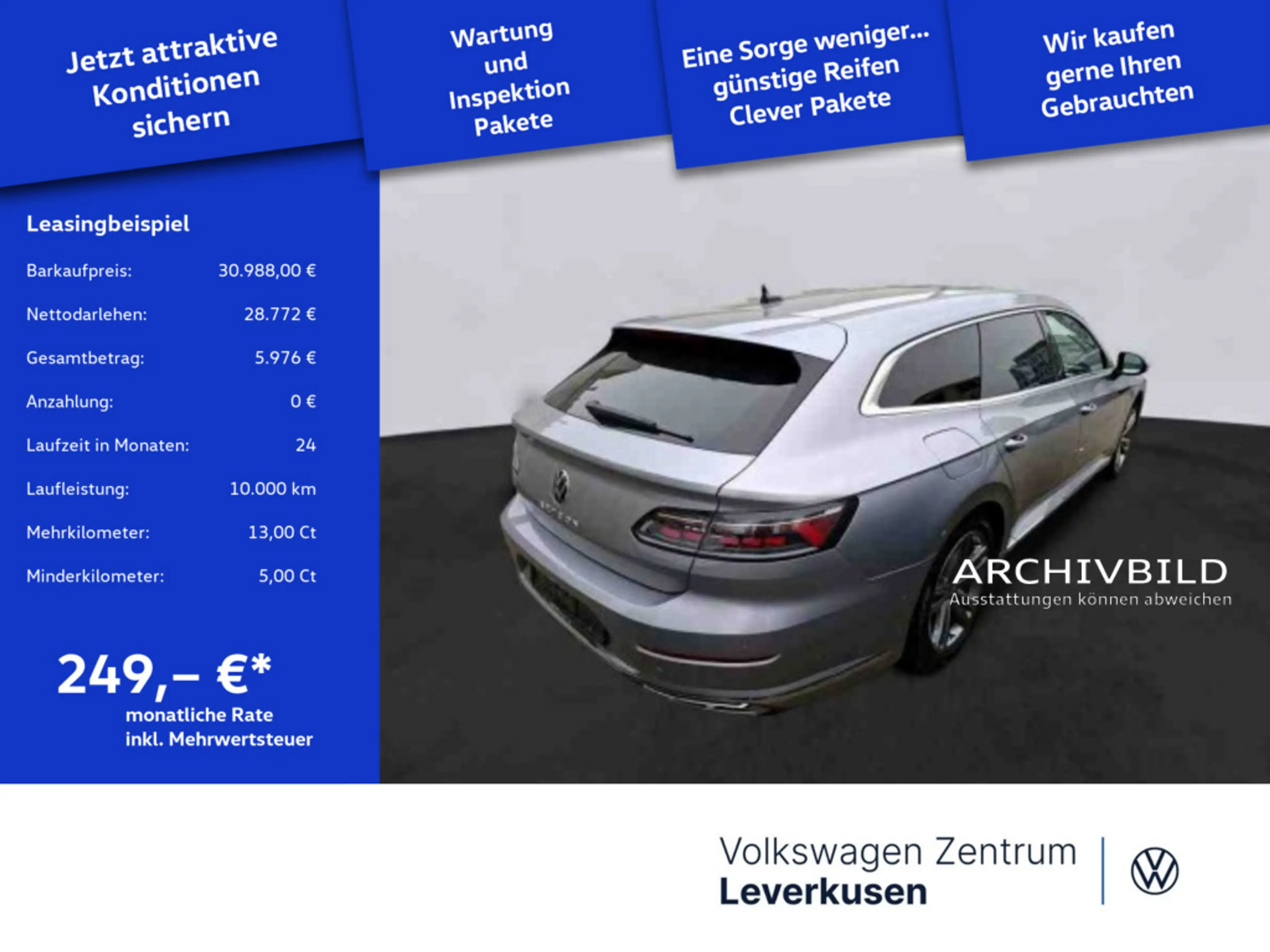 Volkswagen Arteon Shooting Brake R-Line PANO ACC NAVI KLMA — photo 2