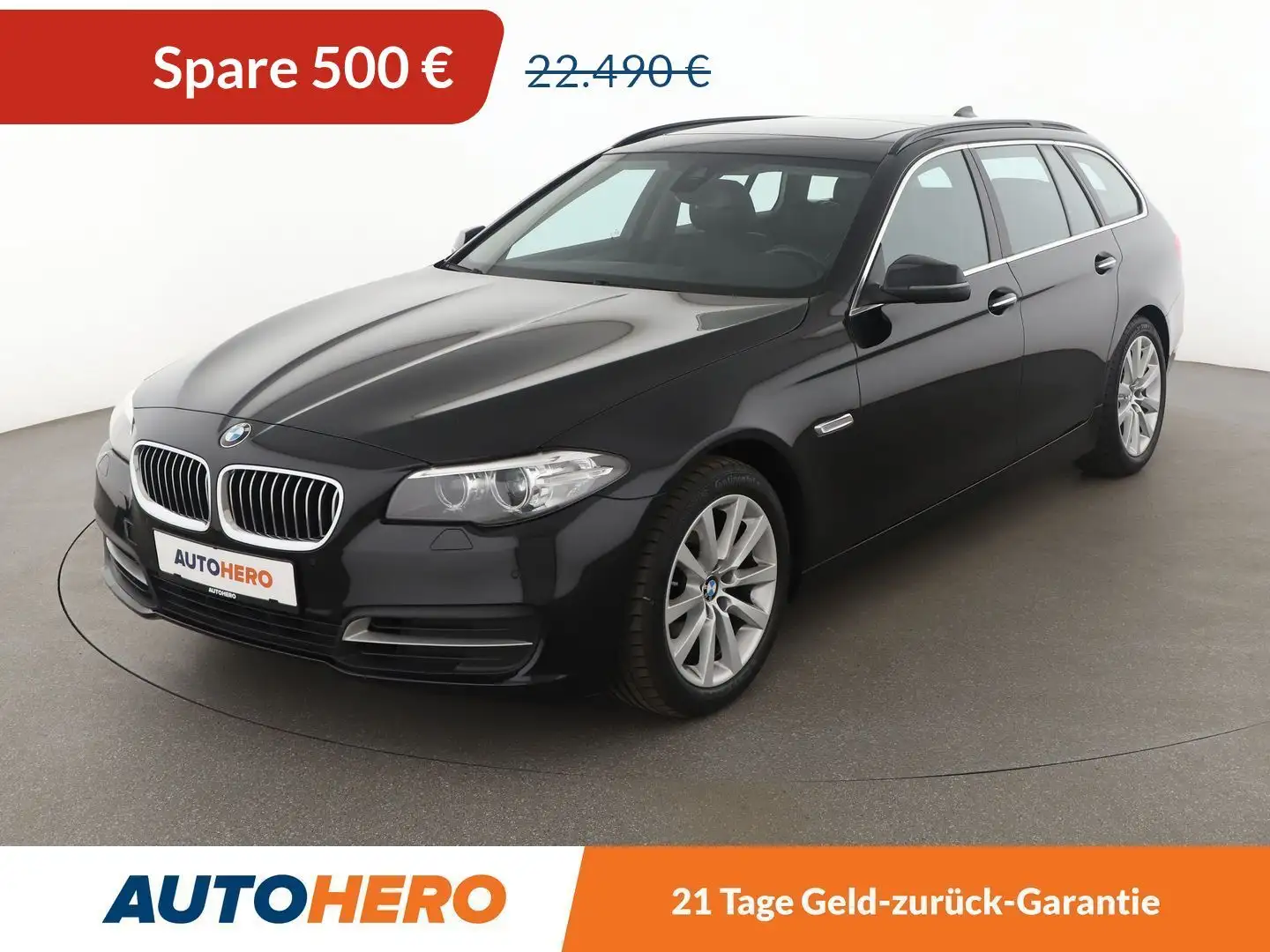 BMW 520 520d Aut.*NAVI*XENON*HUD*PDC*TEMPO*SHZ*ALU* Schwarz - 1