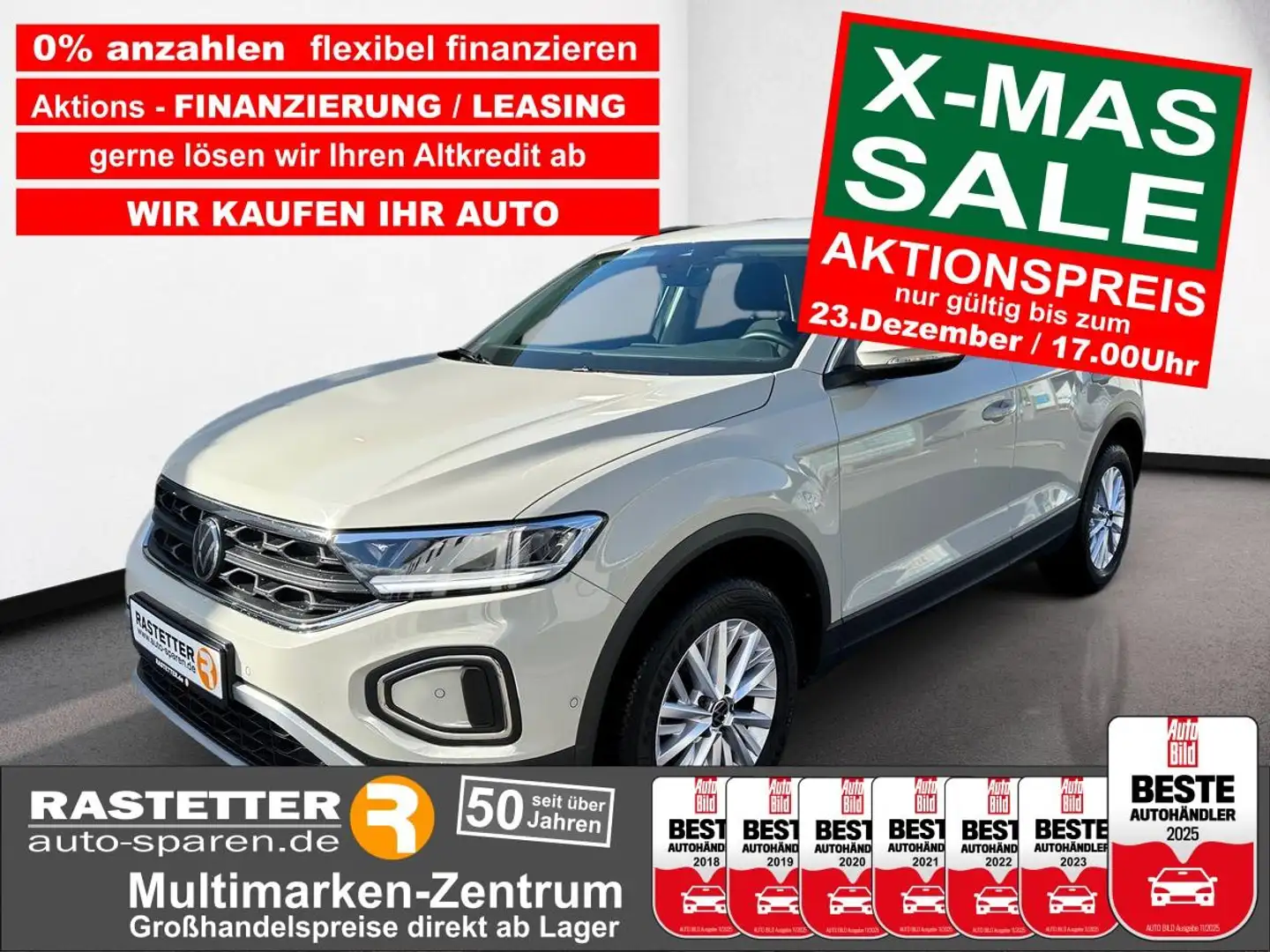 Volkswagen T-Roc TSI DSG Life AHK+Navi+Klimaaut+virtCP+ParkAss+LED+ Grau - 1