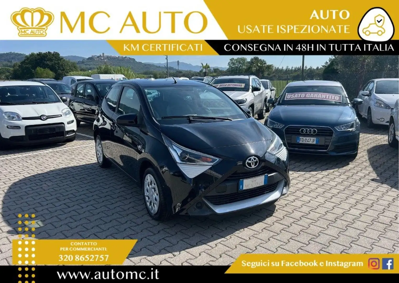 Toyota Aygo Connect 1.0 VVT-i 72CV 5 porte PROMO CON FINAZIAME Noir - 1