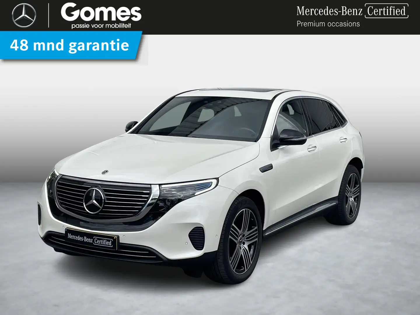Mercedes-Benz EQC 400 4MATIC Luxury | Trekhaak | Zwart leder | Wit - 1