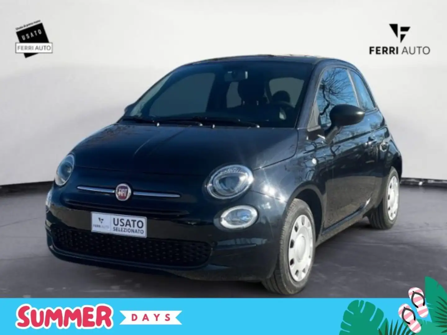 Fiat 500 1.0 Hybrid Nero - 1
