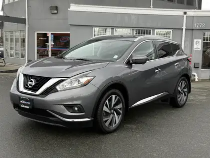 Gray 2018 Nissan Murano Platinum AWD SUV / Crossover All-Wheel Drive Continuously Variable Transmission