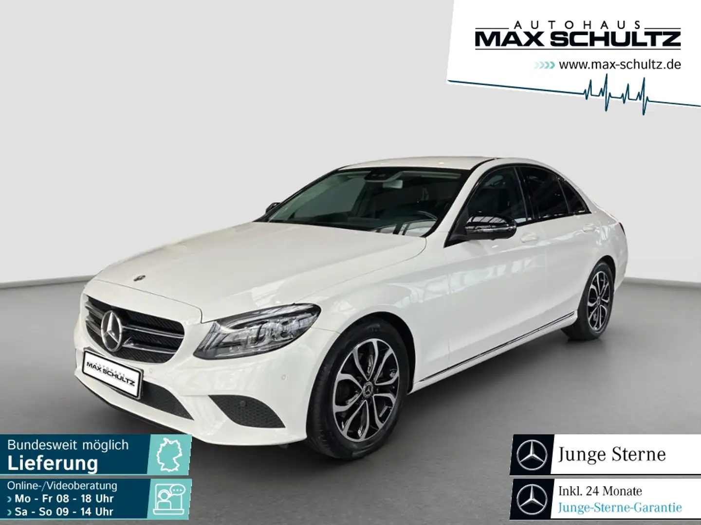 Mercedes-Benz C 220 d MULTIBEAM*Night Paket*360Grad Kamera Weiß - 1