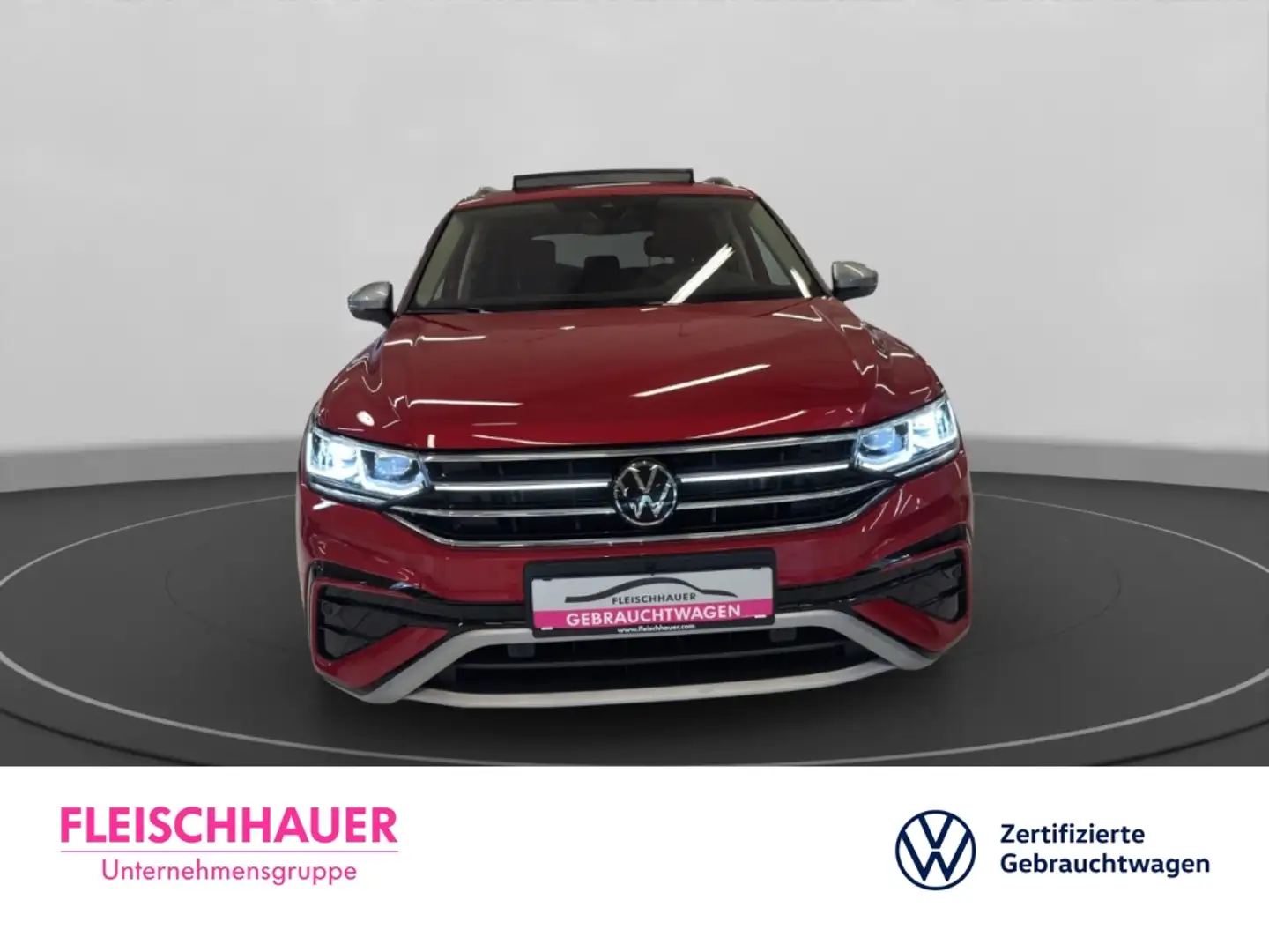 Volkswagen Tiguan Allspace Elegance 2.0 TSI 4M Matrix+AHK+Pano+Stdhzg+7-Sitze Rot - 2