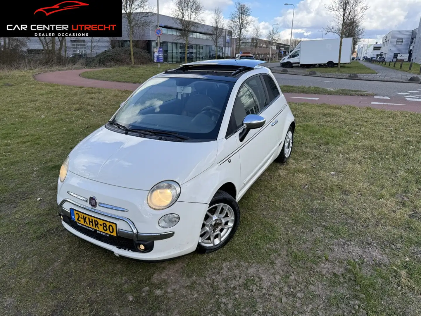 Fiat 500 1.3 JTD Lounge pano airco diesel Wit - 1