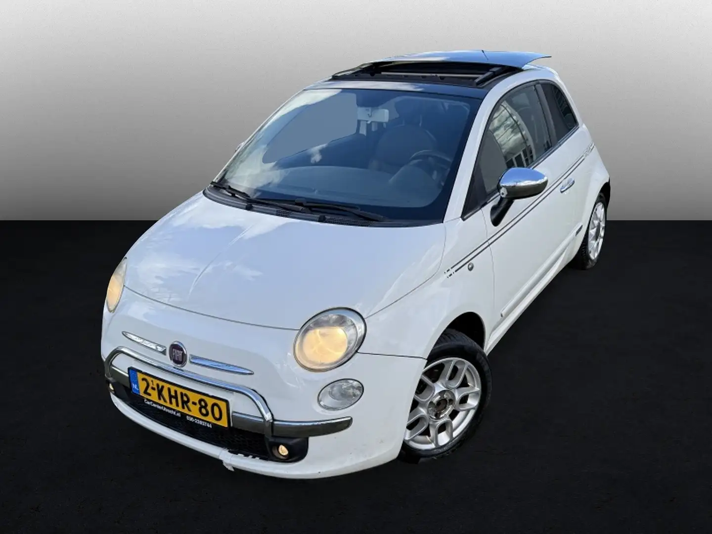 Fiat 500 1.3 JTD Lounge pano airco diesel Wit - 2