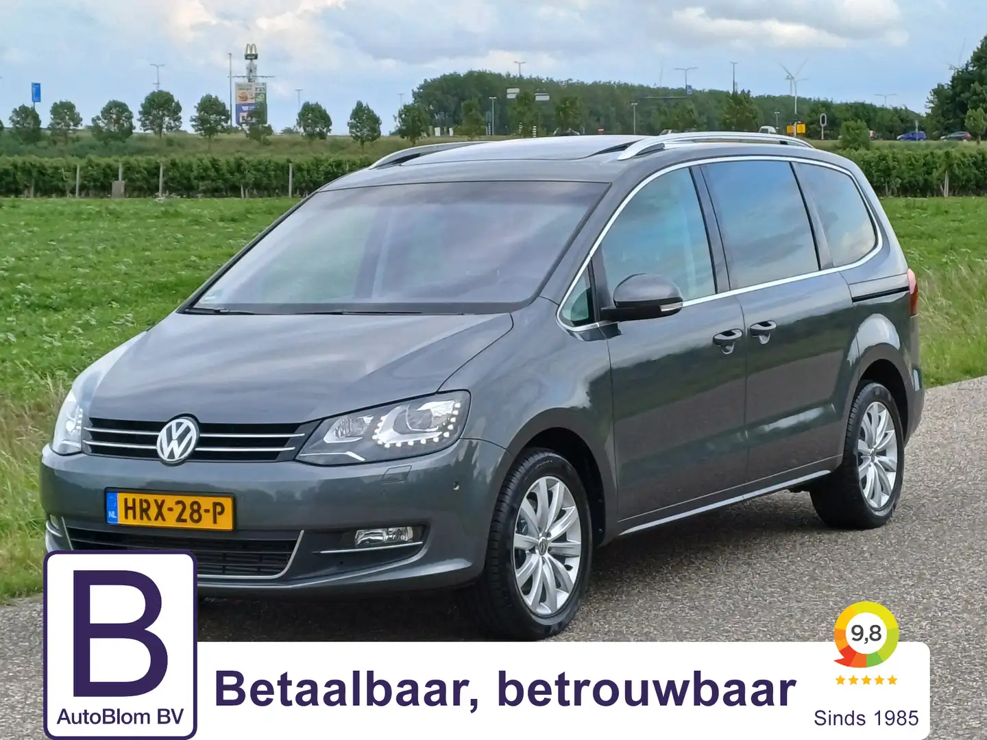 Volkswagen Sharan 2.0 TSI Highline 7 Pers. /Nieuwstaat!/Trekh/Pano/N Gris - 1