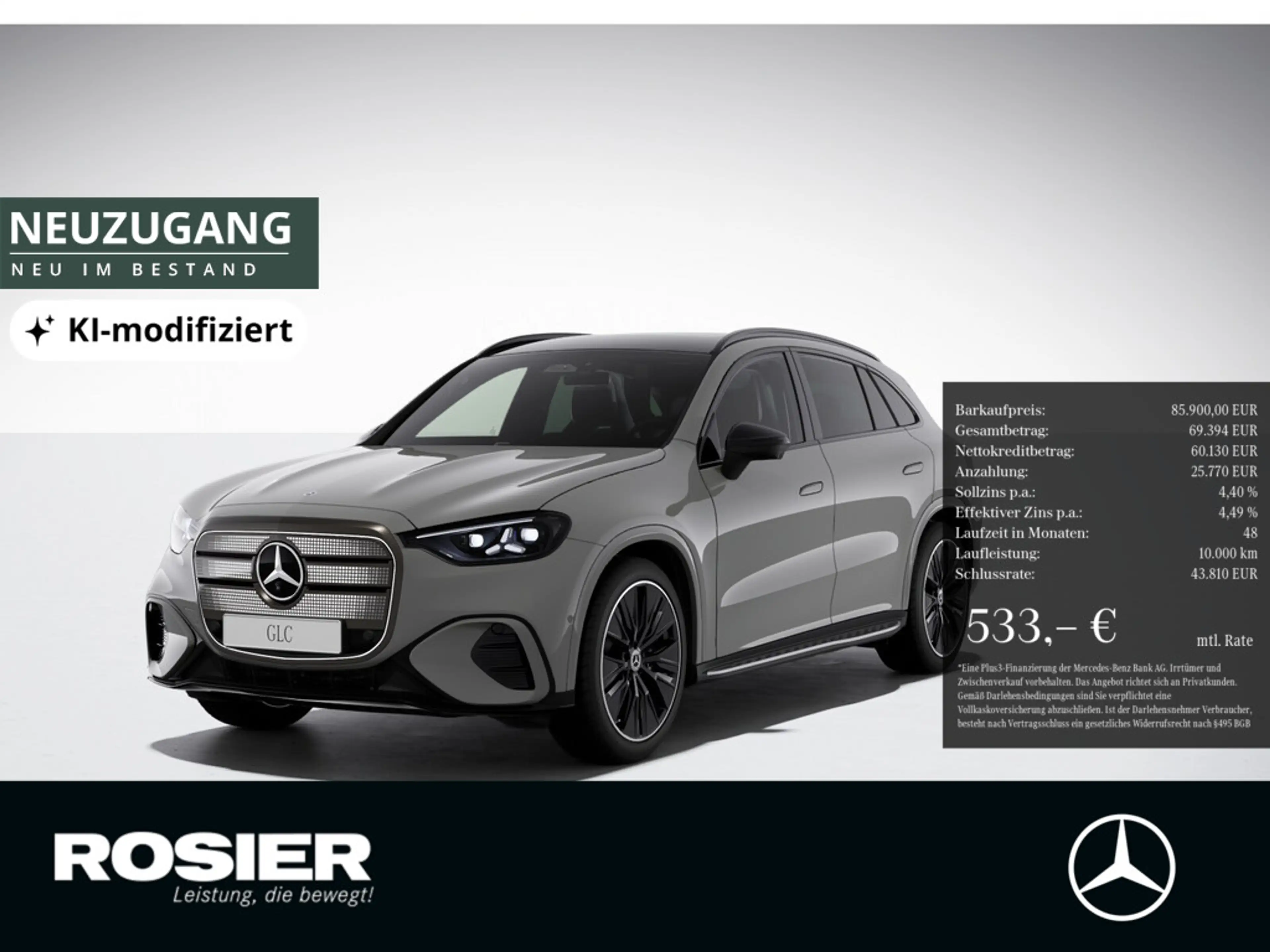 Mercedes-Benz GLC 400 4M elektrisch AMG Line NIGHT AHK ACC