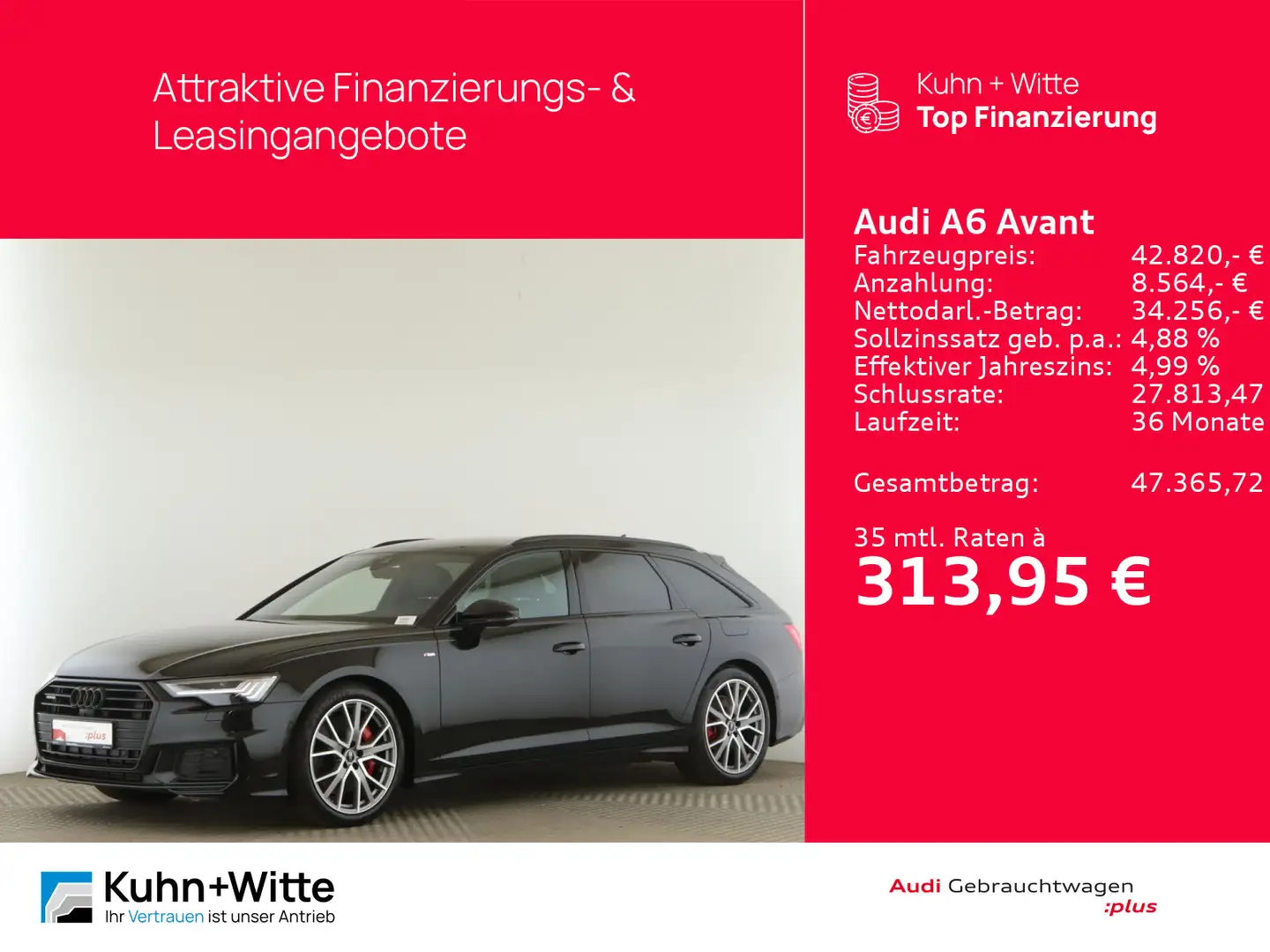 Audi A6 55 TFSIe quattro sport *HYBRID*Matrix*R Schwarz - 1