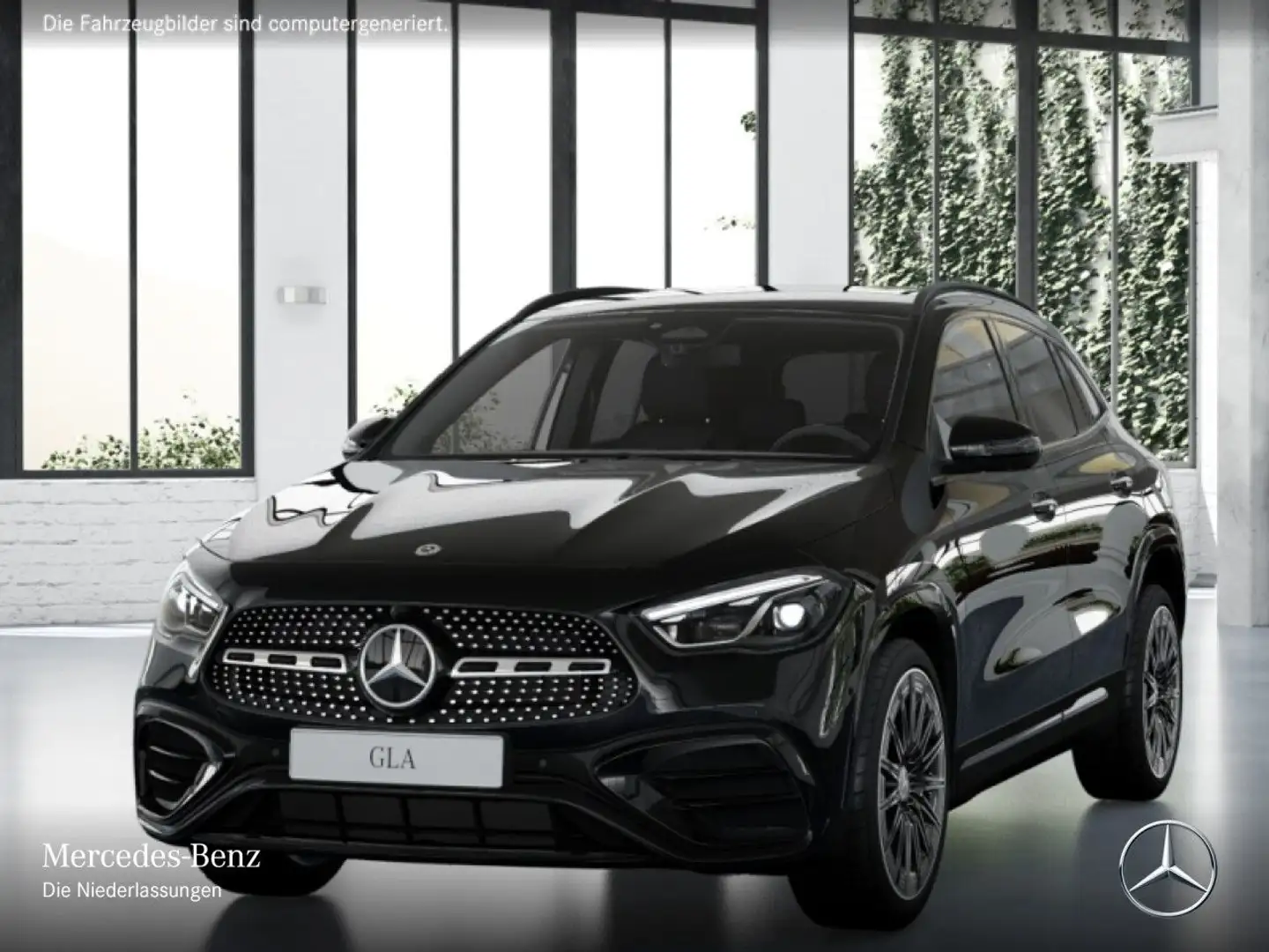 Mercedes-Benz GLA 200 d AMG+NIGHT+360°+AHK+MULTIBEAM+TOTW+8G Schwarz - 2