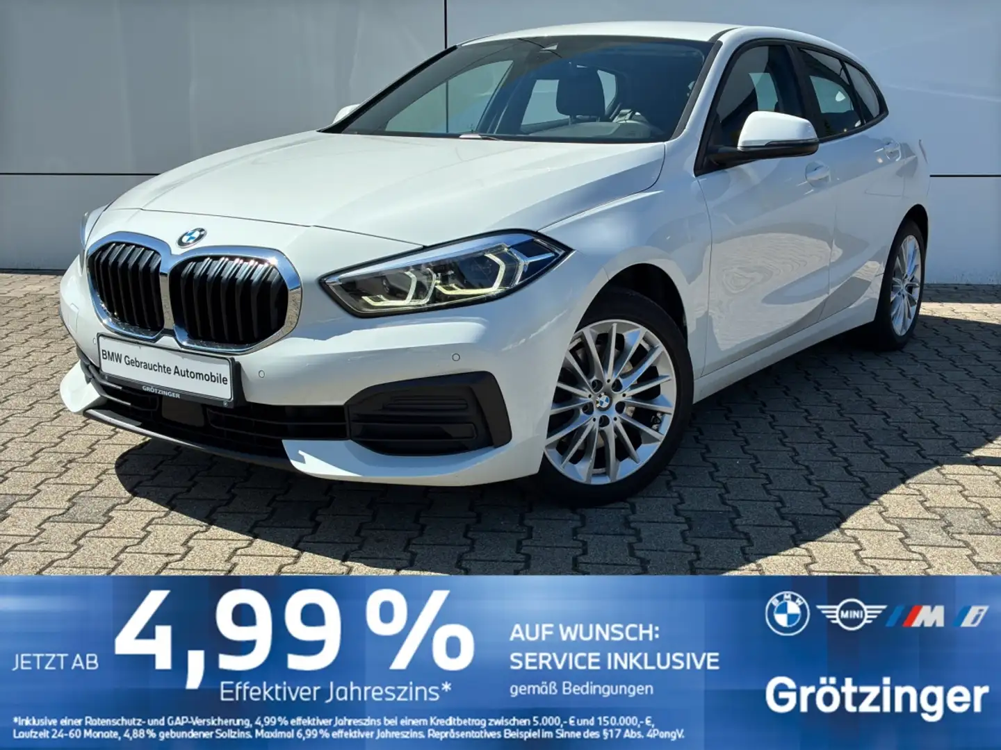 BMW 118 d LED+GRA+SHZ+PDC+LiveCockpit Weiß - 1