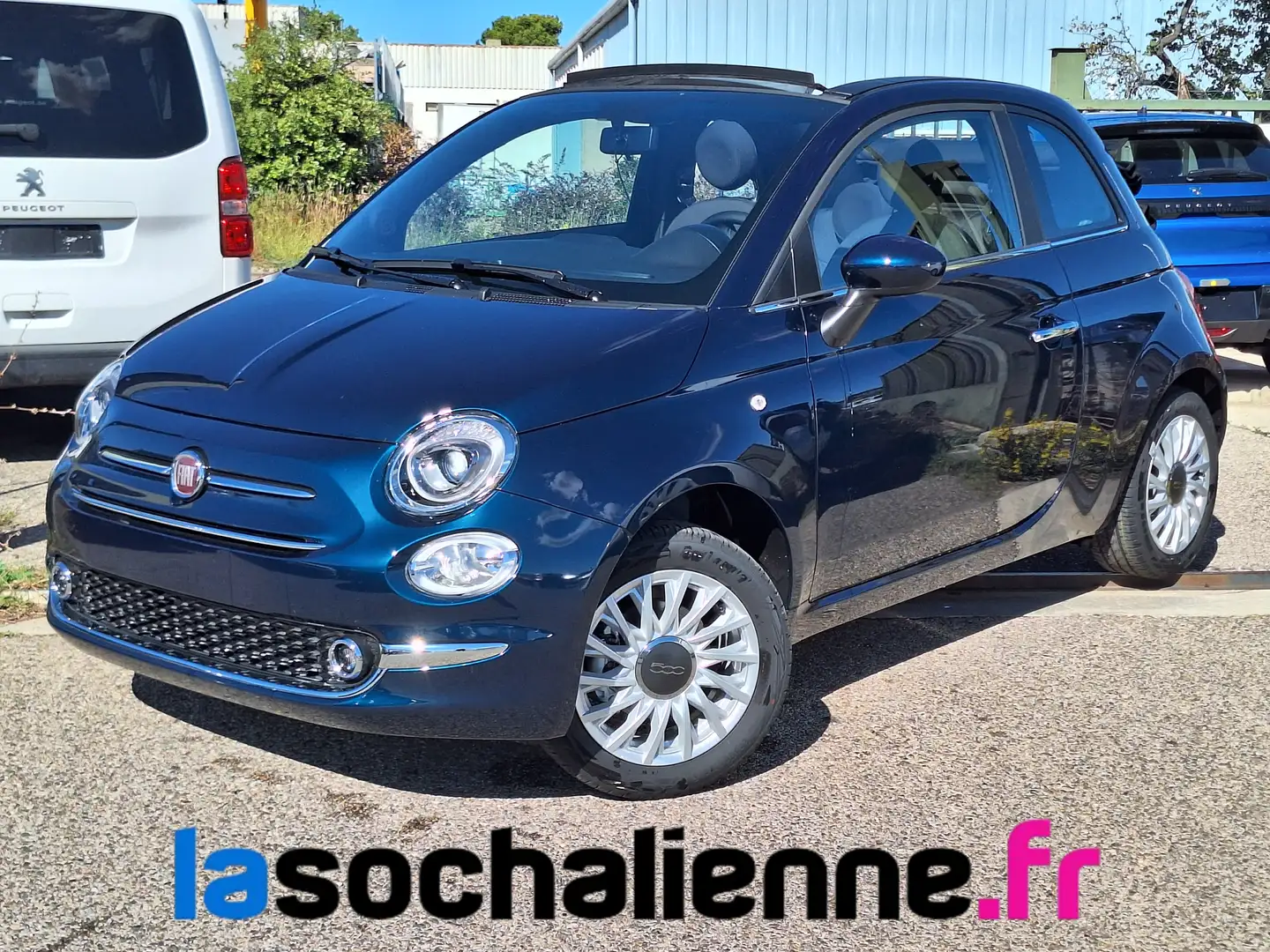 Fiat 500C 1.0 70 ch Hybride BSG S/S Club Bleu - 1