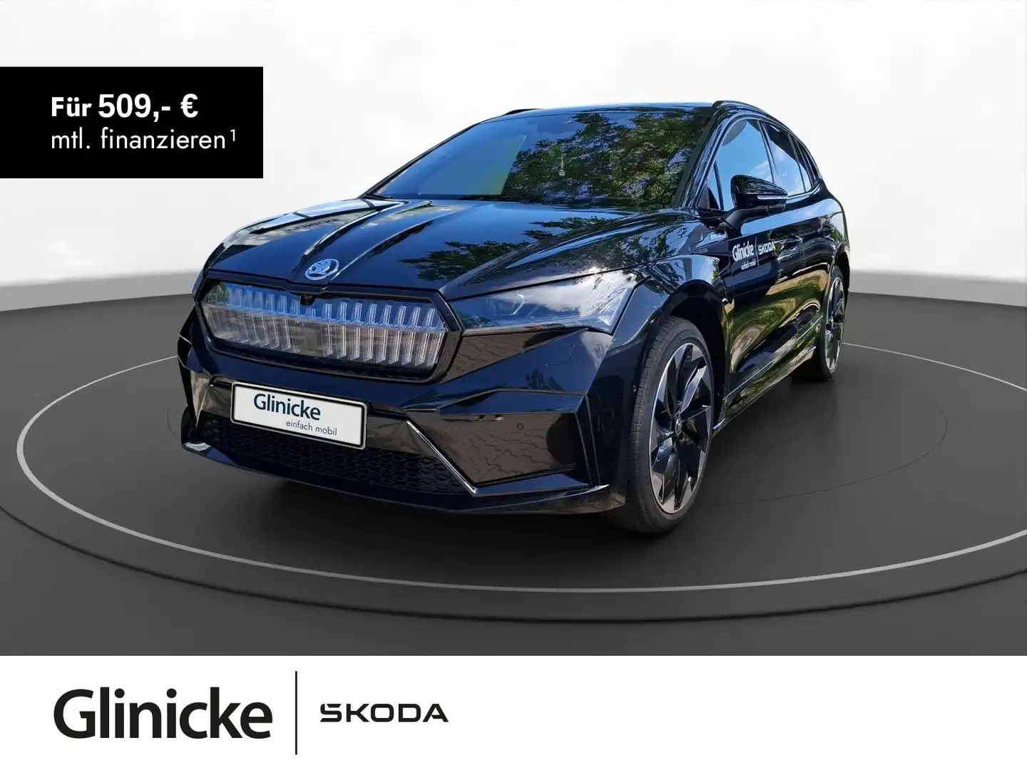 Skoda Enyaq 85 Sportline Schwarz - 1
