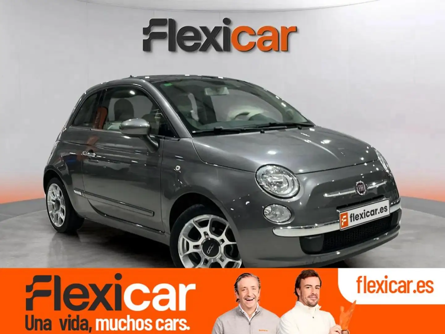 Fiat 500 1.2 8v 69 CV Lounge Grijs - 1
