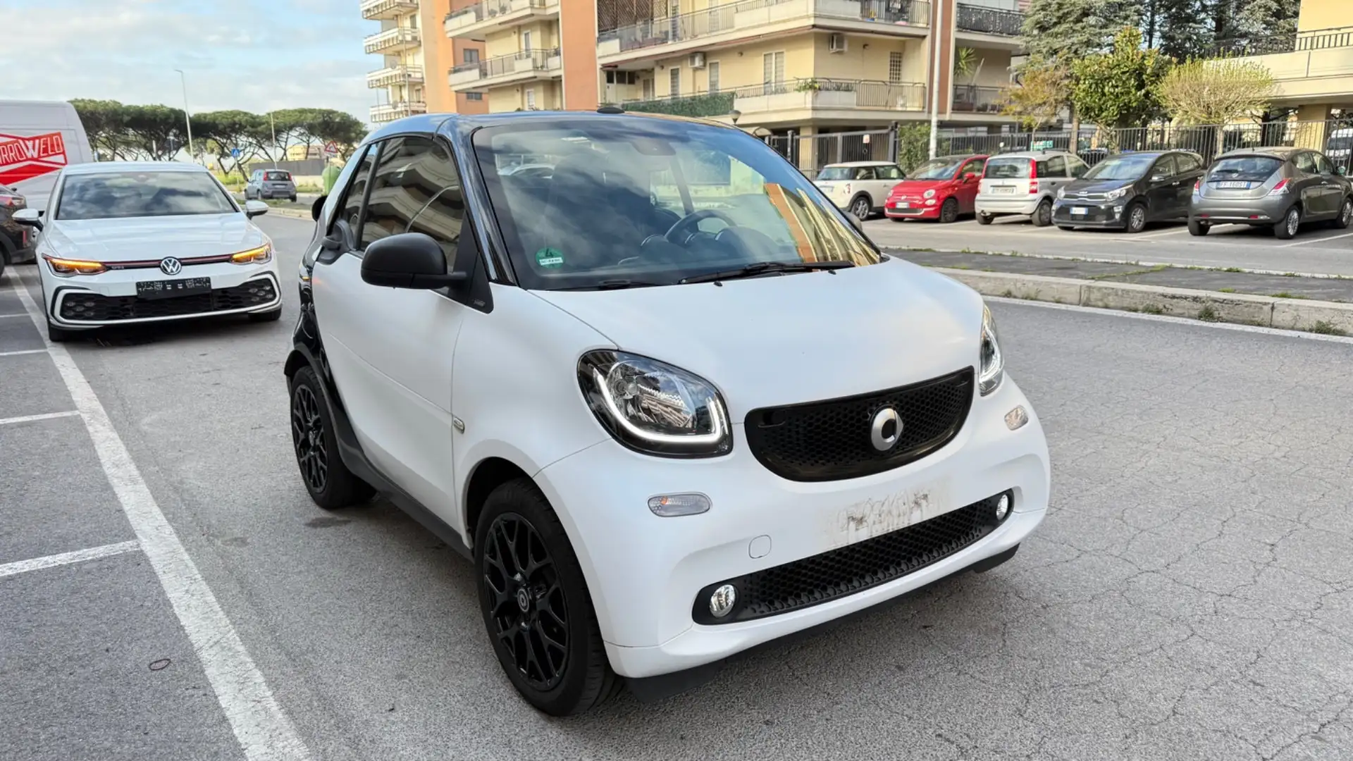 smart forTwo 70 1.0 twinamic cabrio Passion LED NAVI KAMERA PDC Bianco - 2