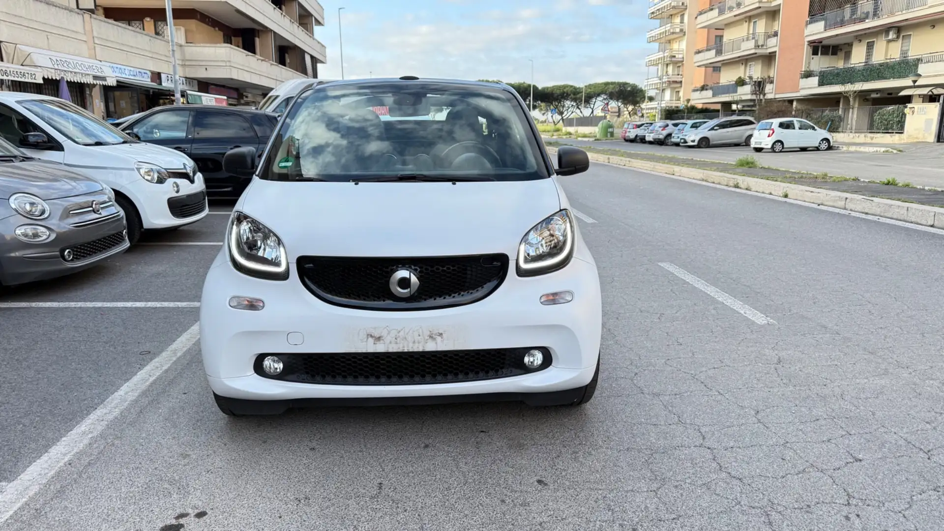 smart forTwo 70 1.0 twinamic cabrio Passion LED NAVI KAMERA PDC Bianco - 1