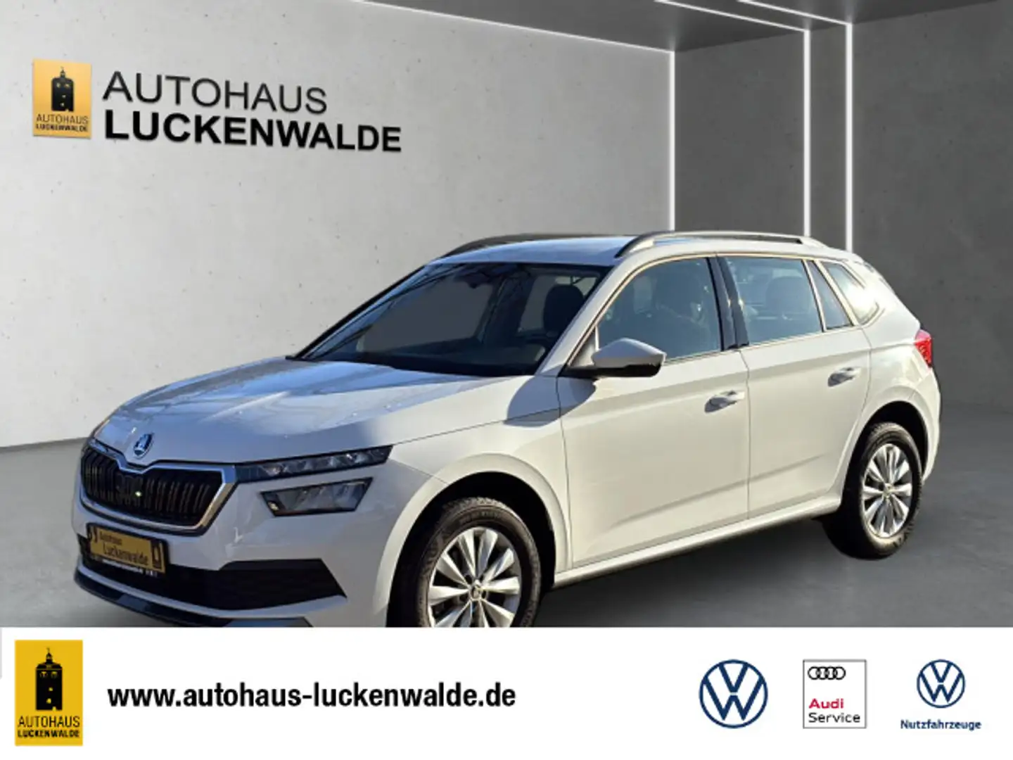 Skoda Kamiq 1.0 TSI Ambition DSG *PDC*LED*GRA*SHZ* Weiß - 1
