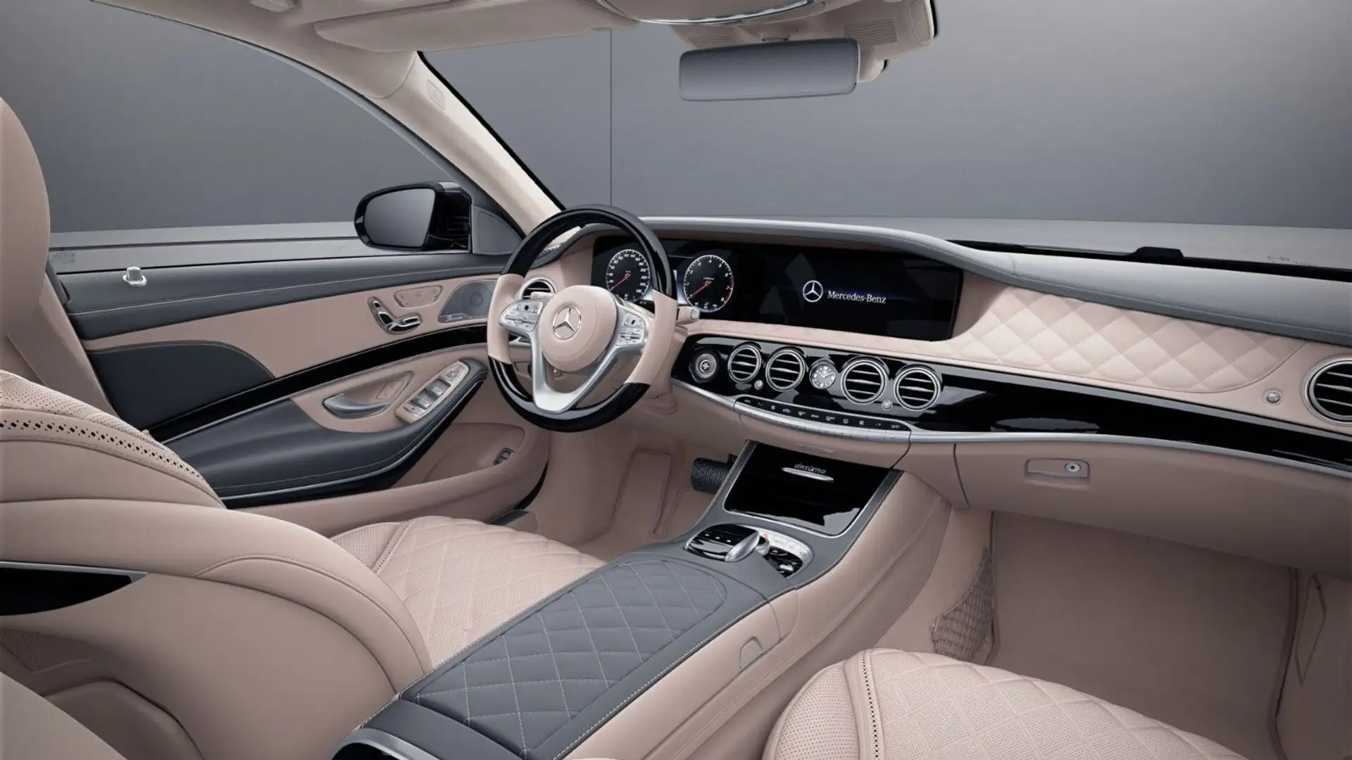 Mercedes-Benz S 560 4M LANG #DESIGNO MANUFAKTUR #FOND-TV #PANO Negro - 2