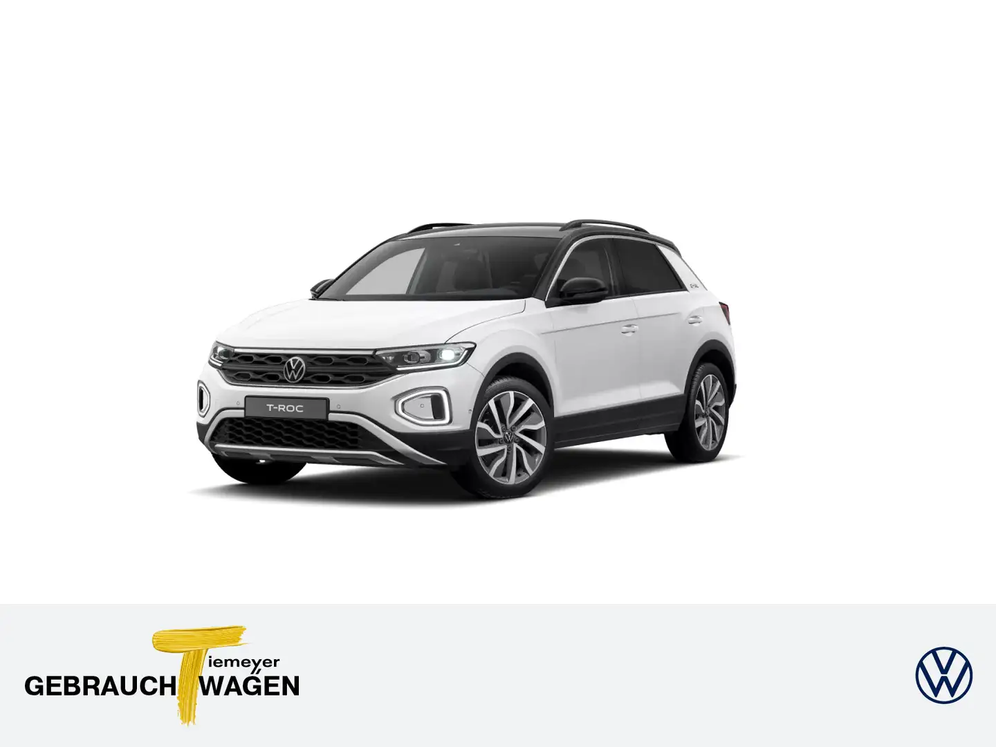 Volkswagen T-Roc 2.0 TDI DSG GOAL LED+ KAMERA AHK NAVI Weiß - 1