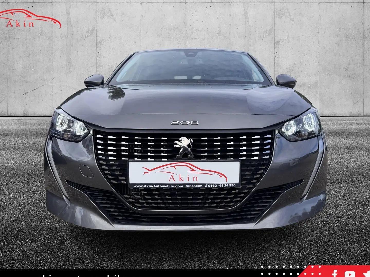 Peugeot 208 Allure Navi Leder Kamera LED Grigio - 2
