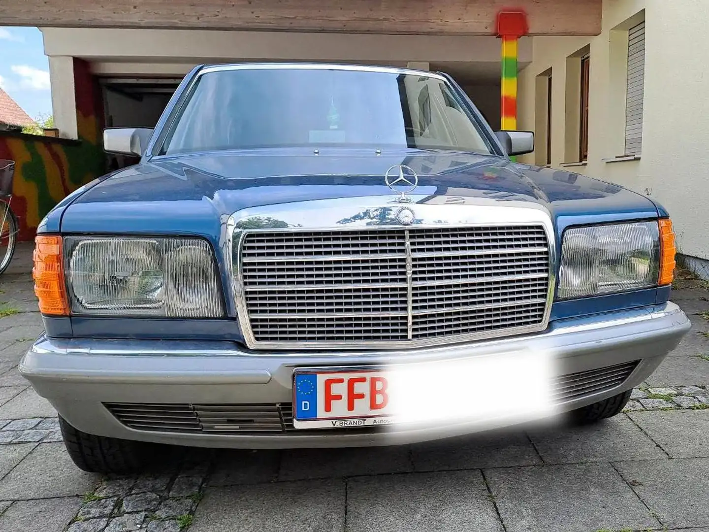 Mercedes-Benz 380 SE 380 Oldtimer Bleu - 1