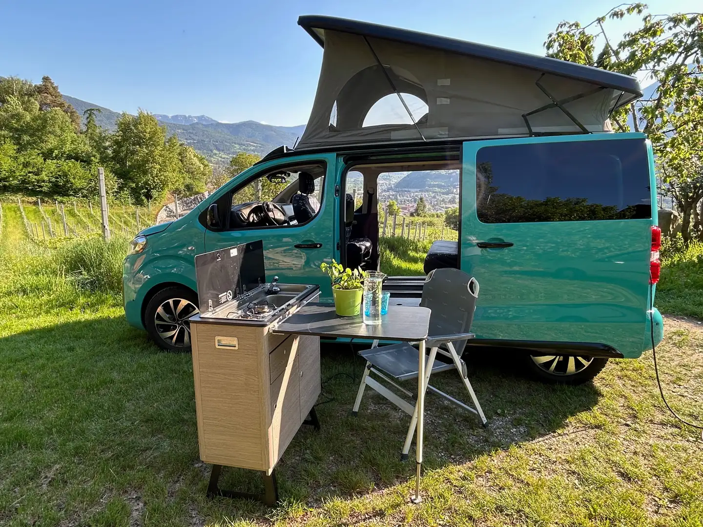 Caravans-Wohnm Pössl Camper Campster Cult 2.0 lagoonblau 177 PS Синий - 1